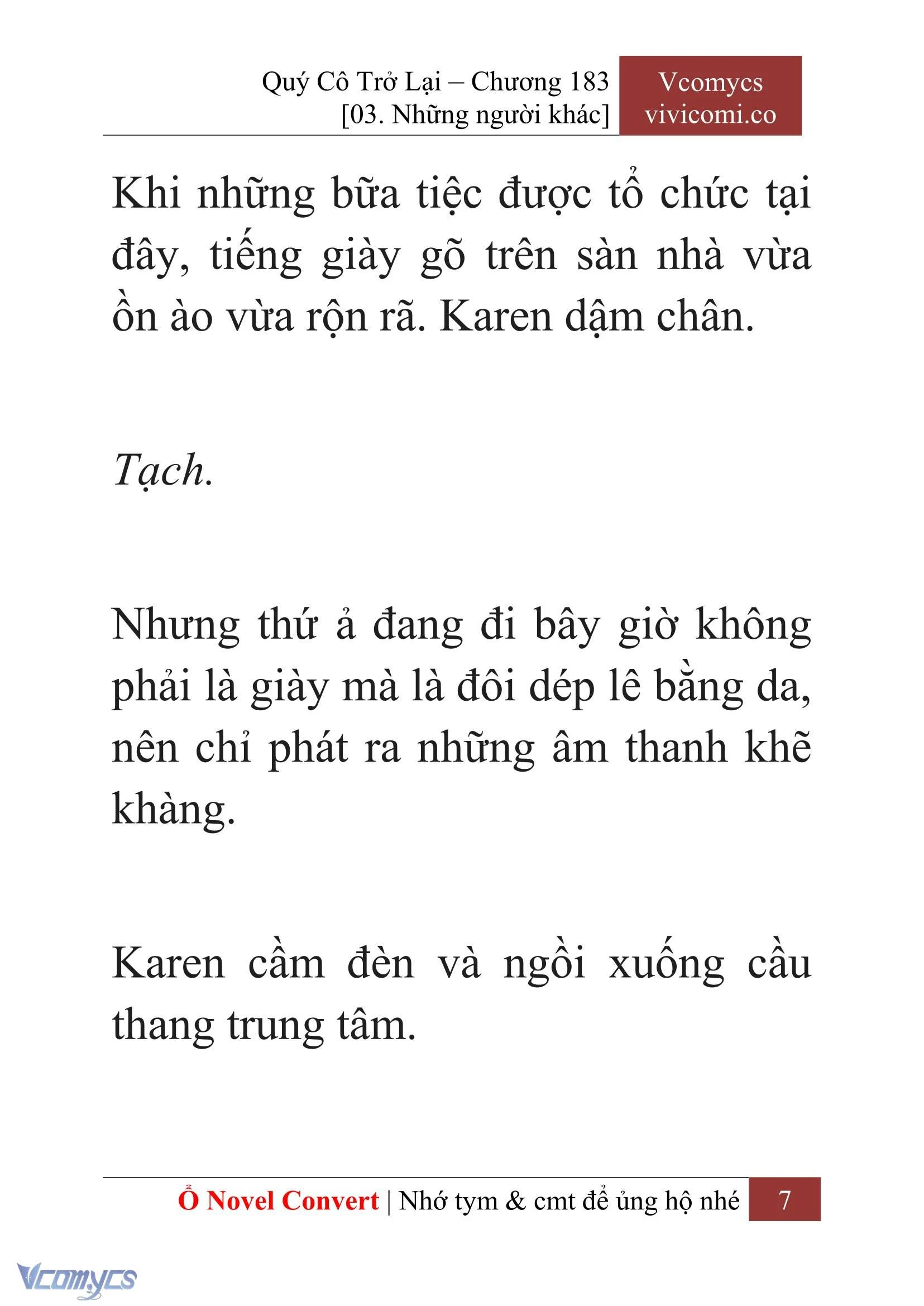 [Novel] Quý Cô Trở Lại Chapter  183 - 9