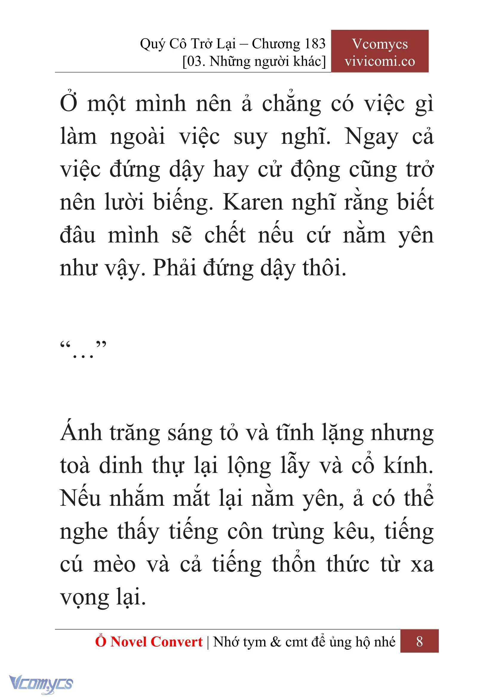 [Novel] Quý Cô Trở Lại Chapter  183 - 10