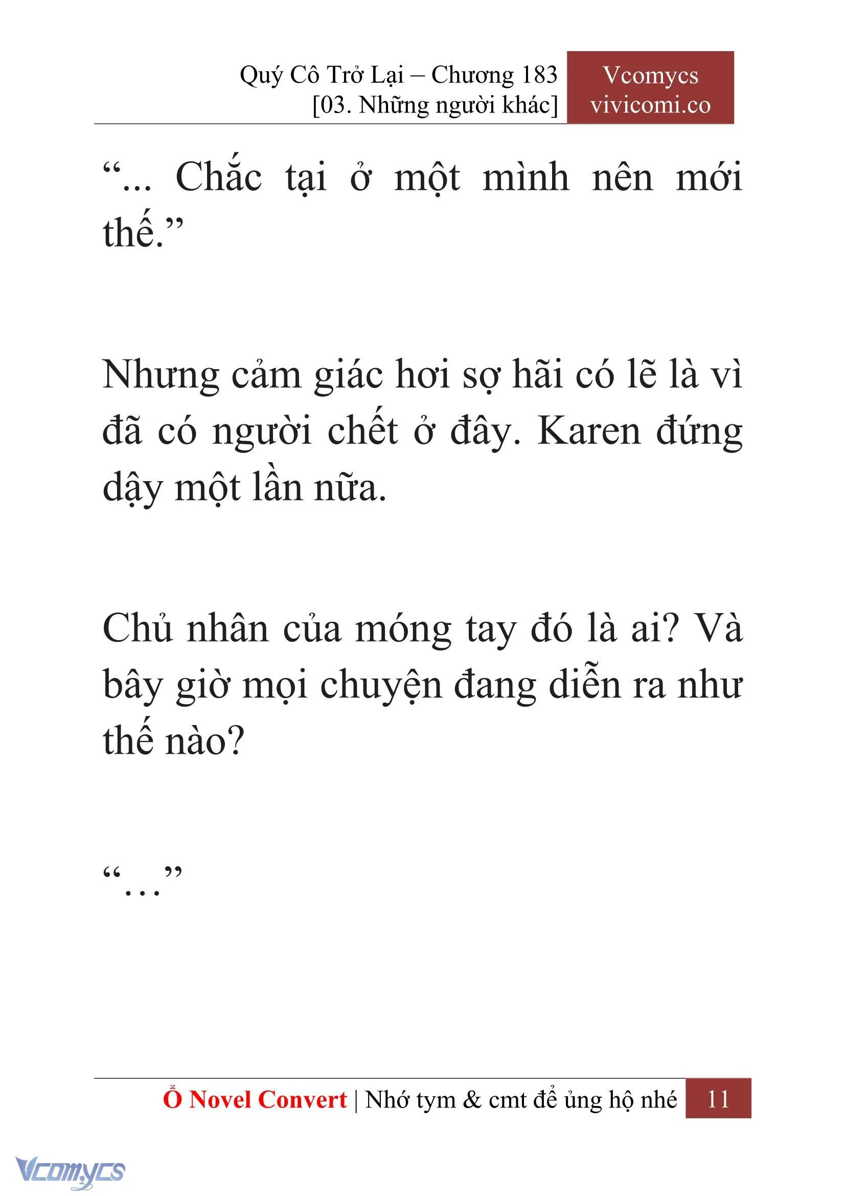 [Novel] Quý Cô Trở Lại Chapter  183 - 13