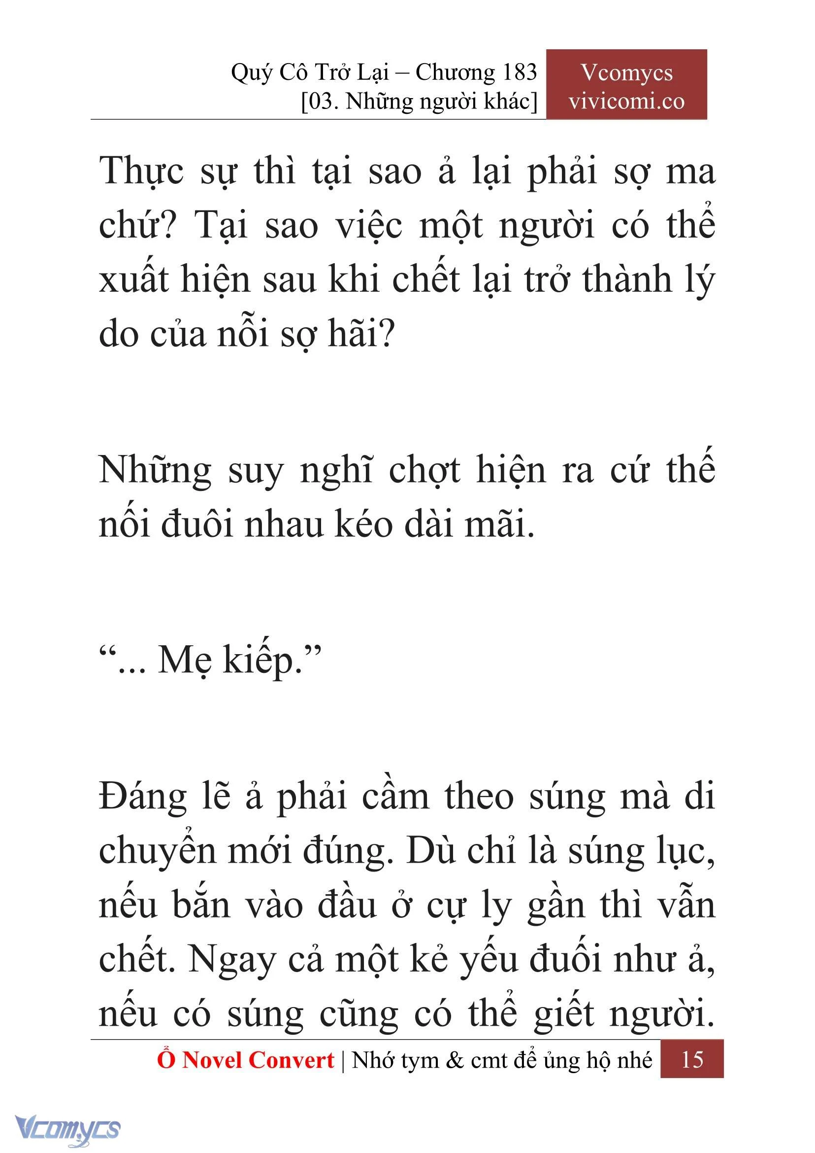 [Novel] Quý Cô Trở Lại Chapter  183 - 17