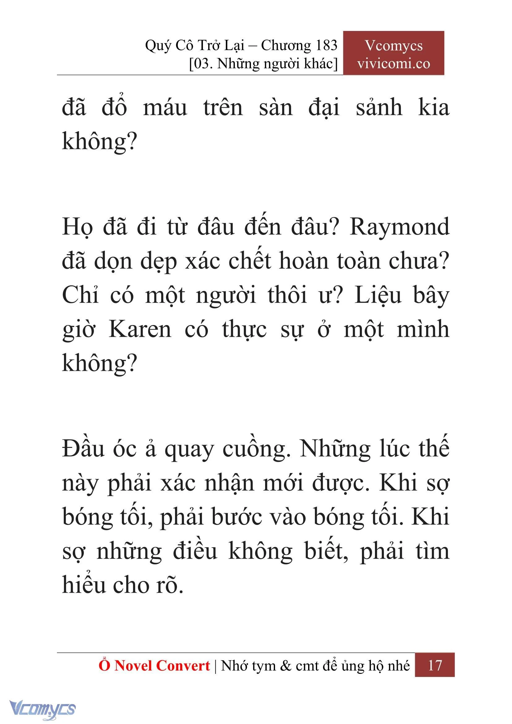 [Novel] Quý Cô Trở Lại Chapter  183 - 19