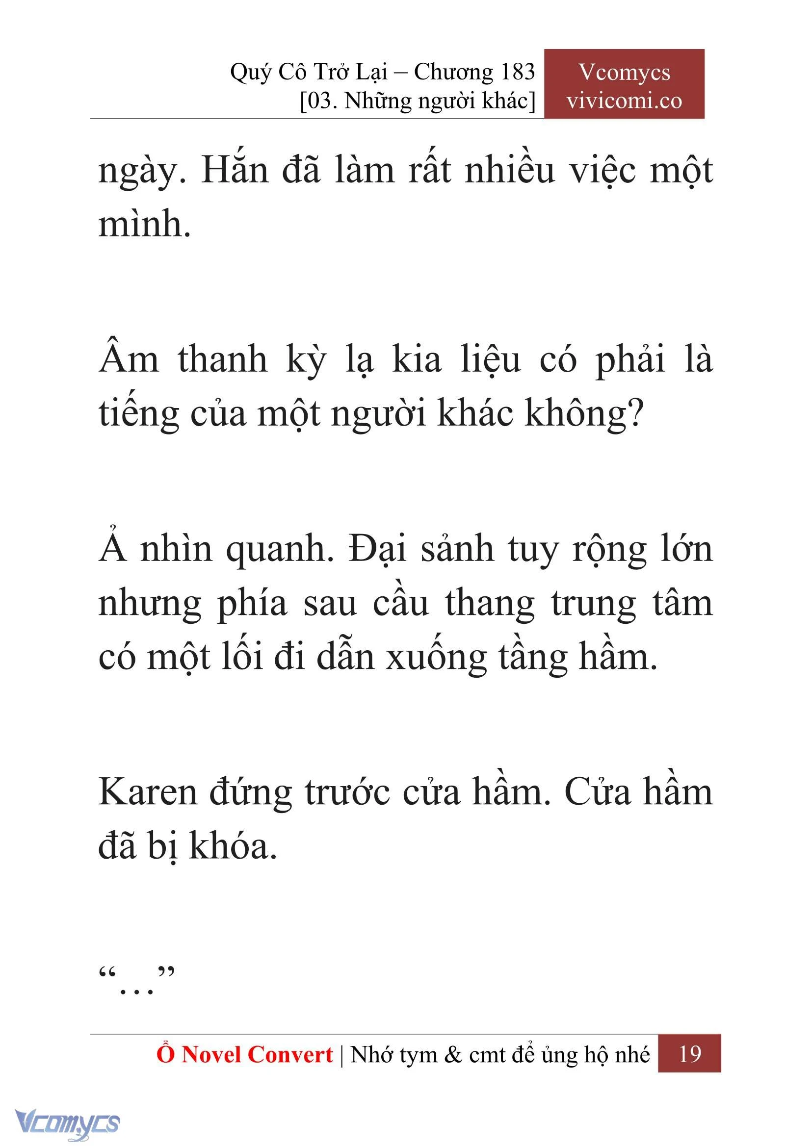 [Novel] Quý Cô Trở Lại Chapter  183 - 21