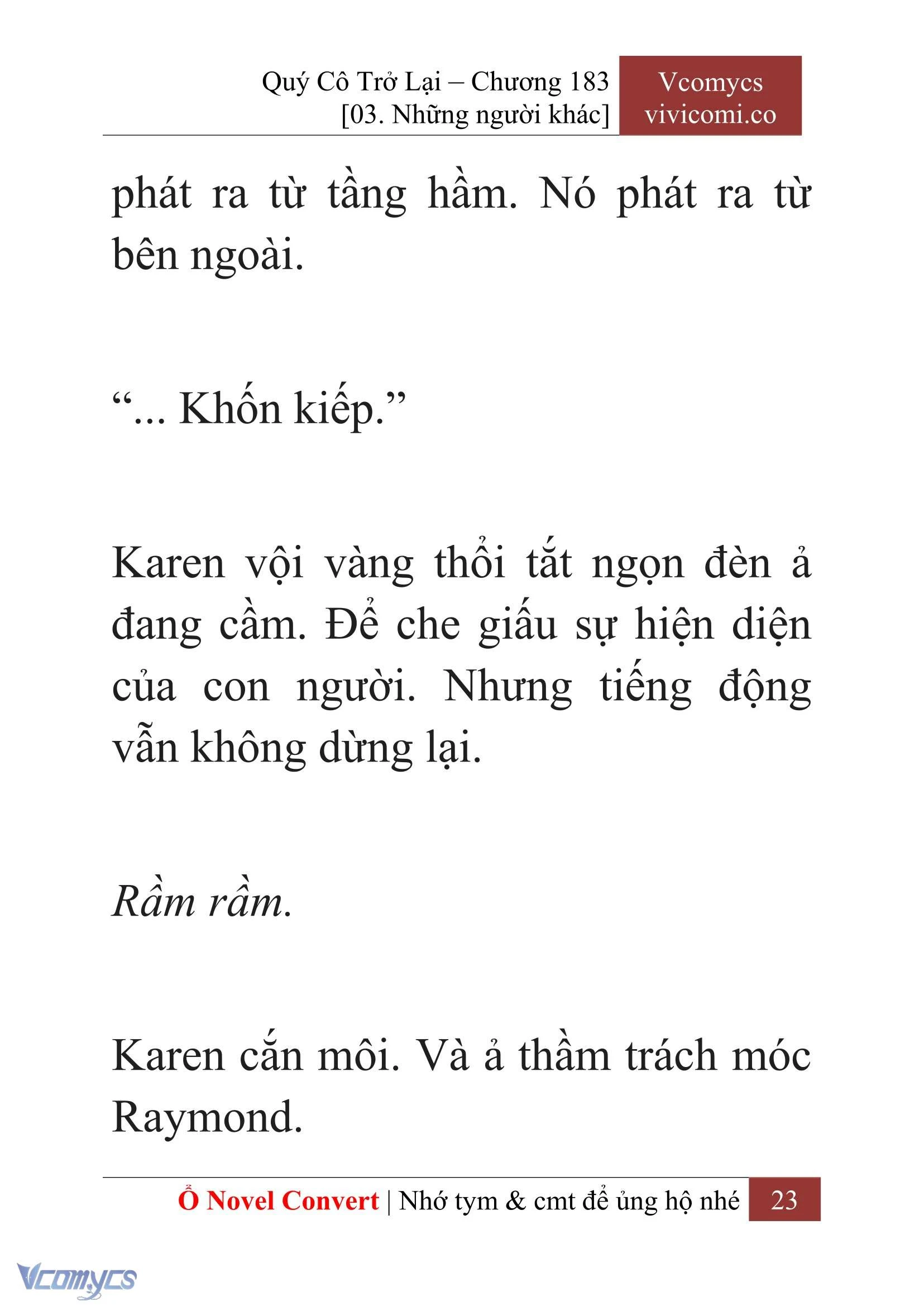 [Novel] Quý Cô Trở Lại Chapter  183 - 25