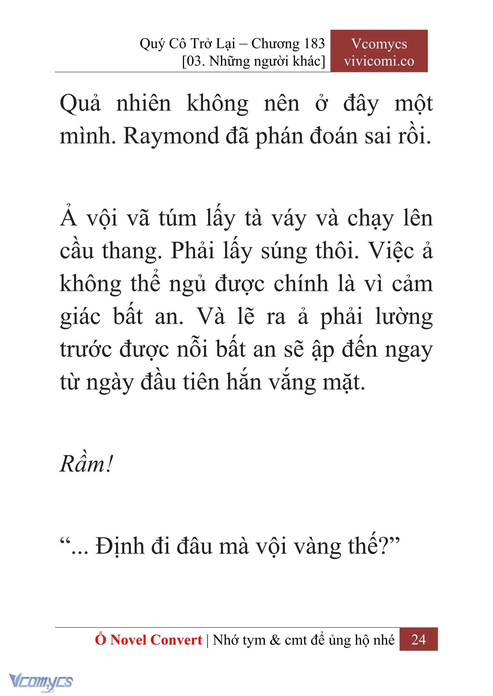 [Novel] Quý Cô Trở Lại Chapter  183 - 26