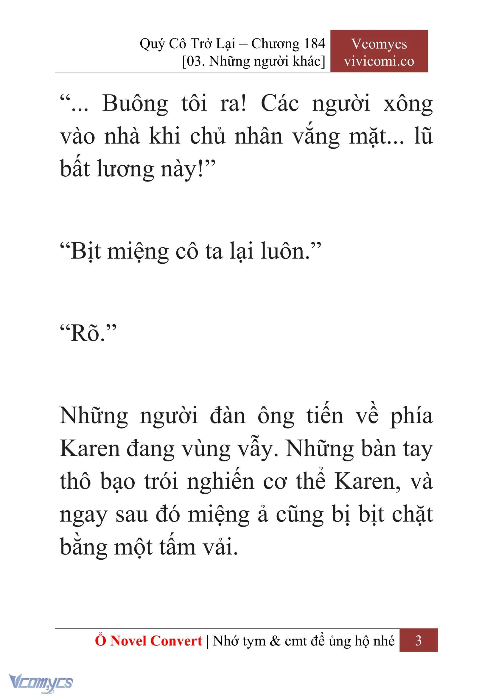 [Novel] Quý Cô Trở Lại Chapter  184 - 5