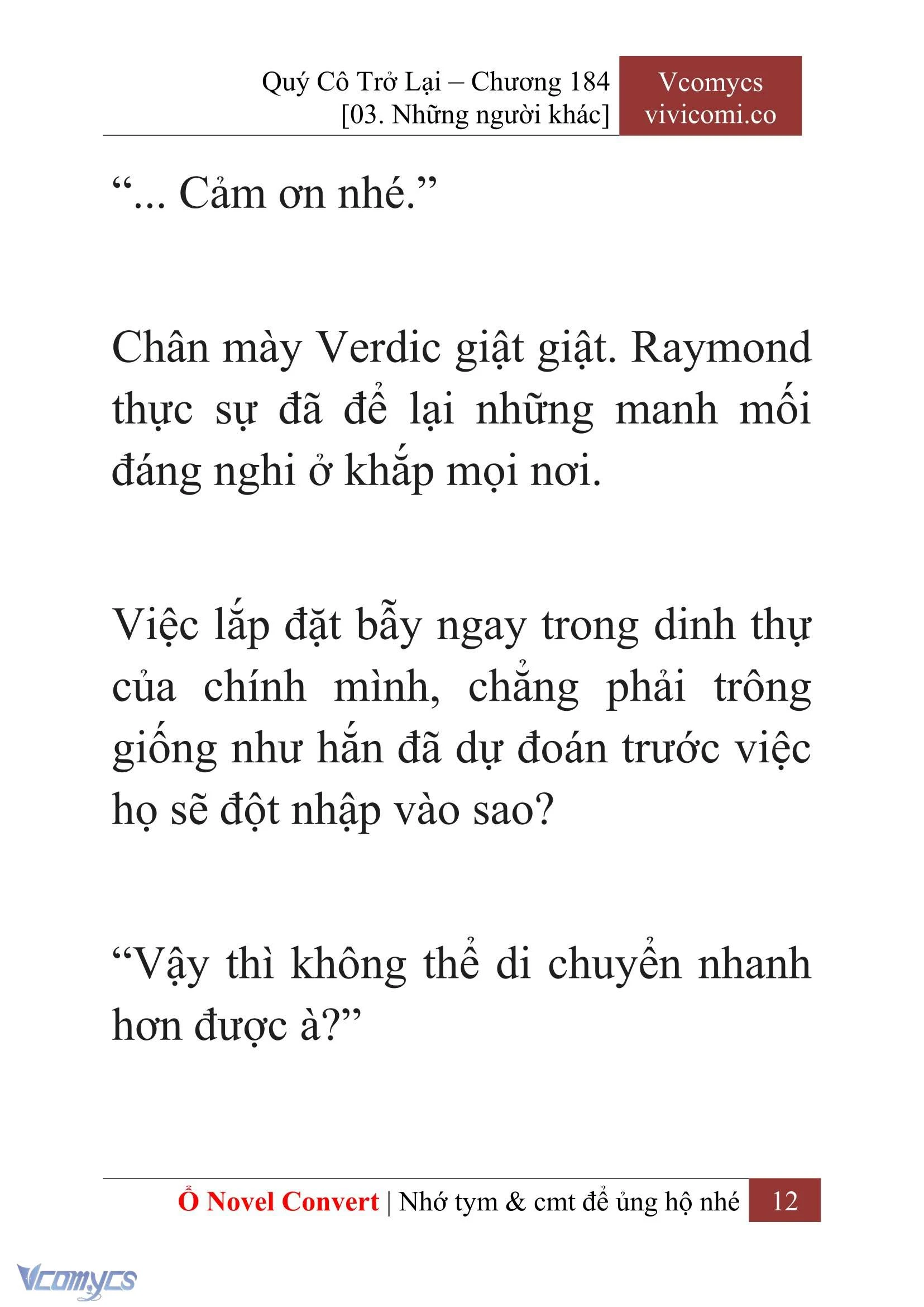[Novel] Quý Cô Trở Lại Chapter  184 - 14