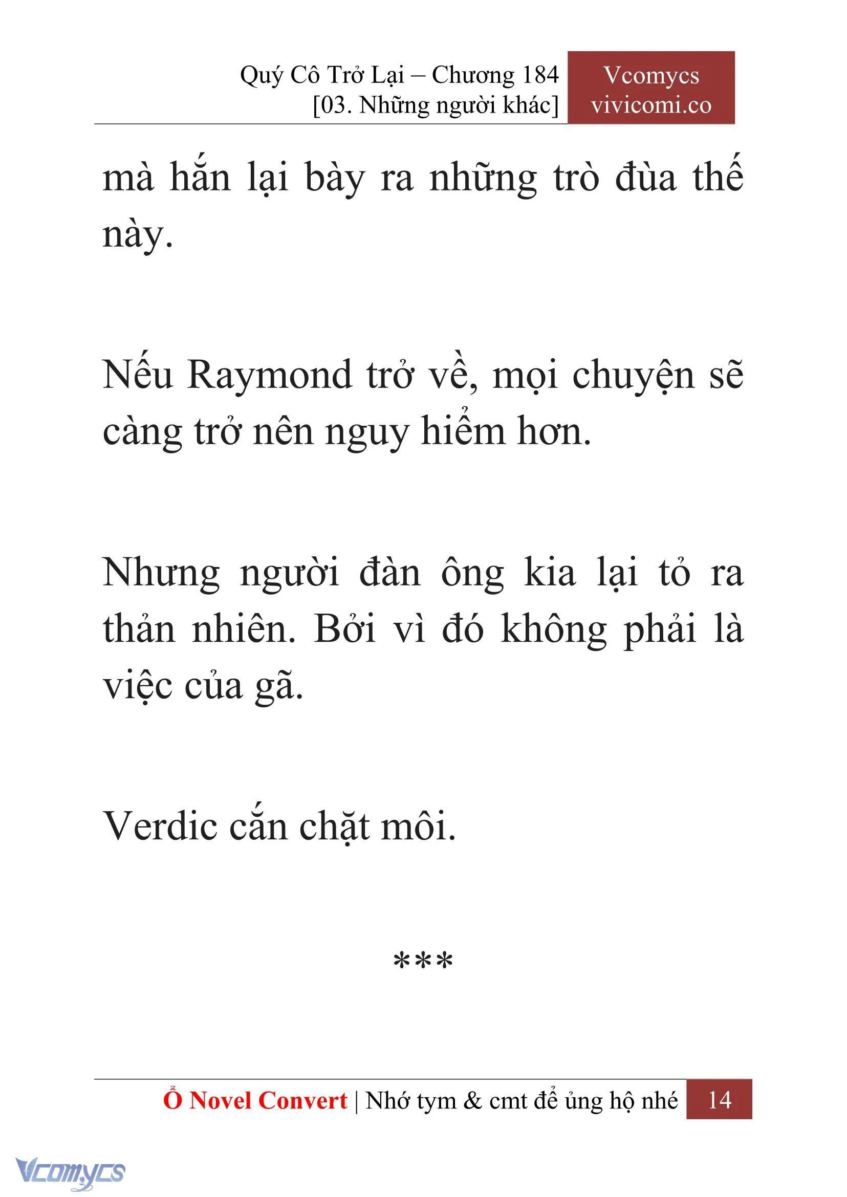 [Novel] Quý Cô Trở Lại Chapter  184 - 16