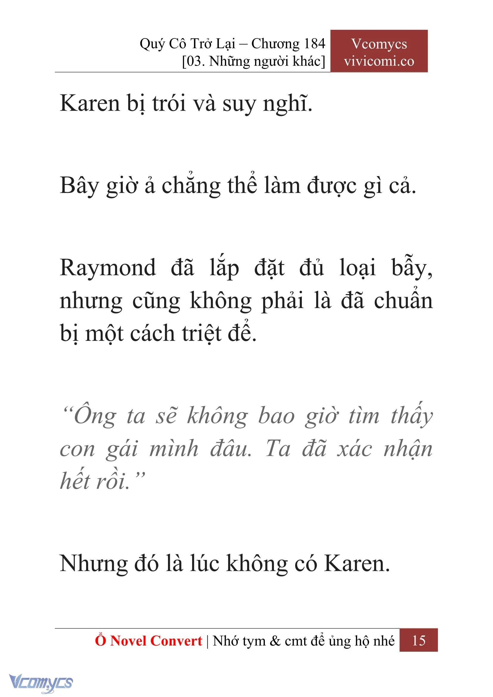 [Novel] Quý Cô Trở Lại Chapter  184 - 17