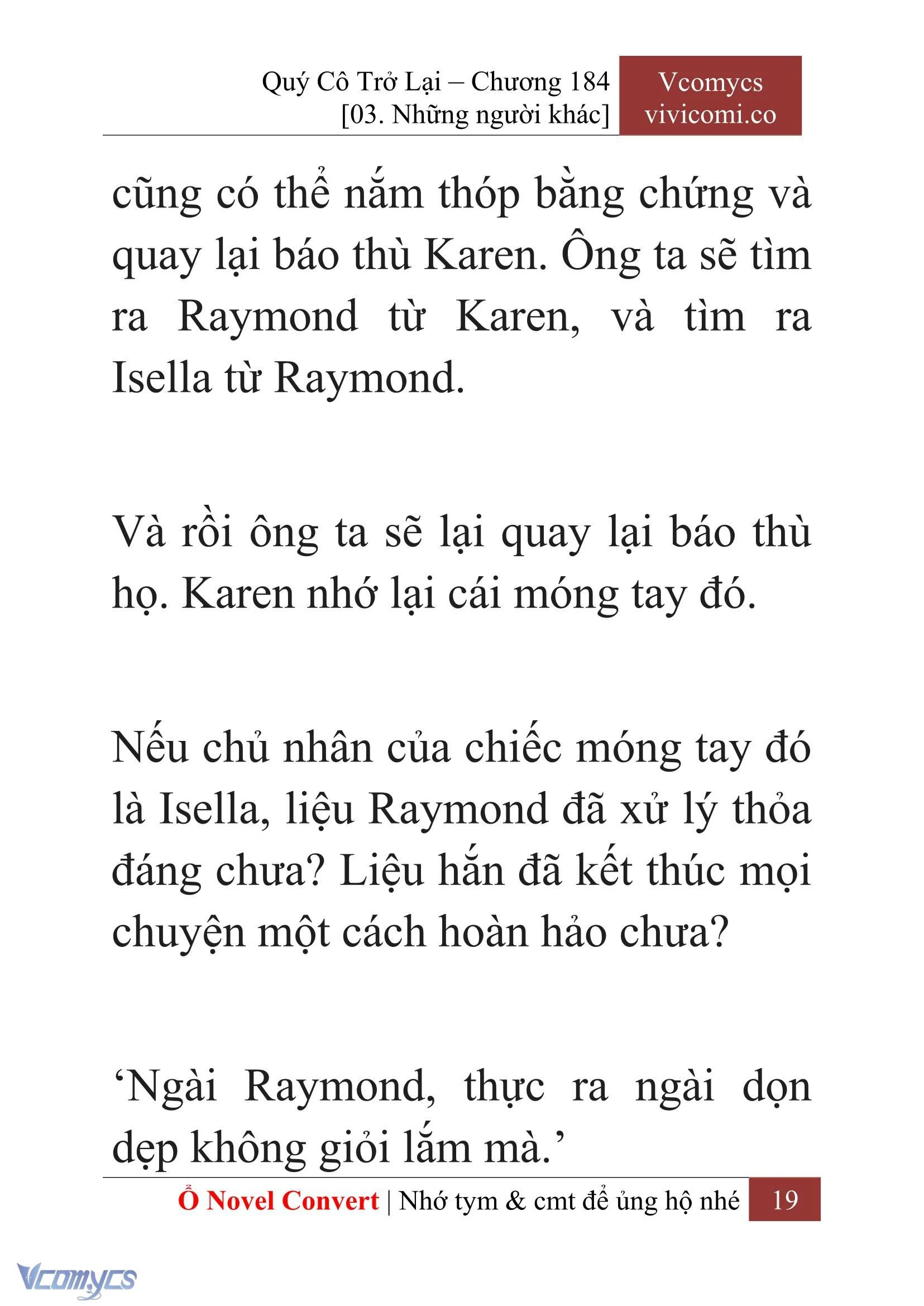 [Novel] Quý Cô Trở Lại Chapter  184 - 21