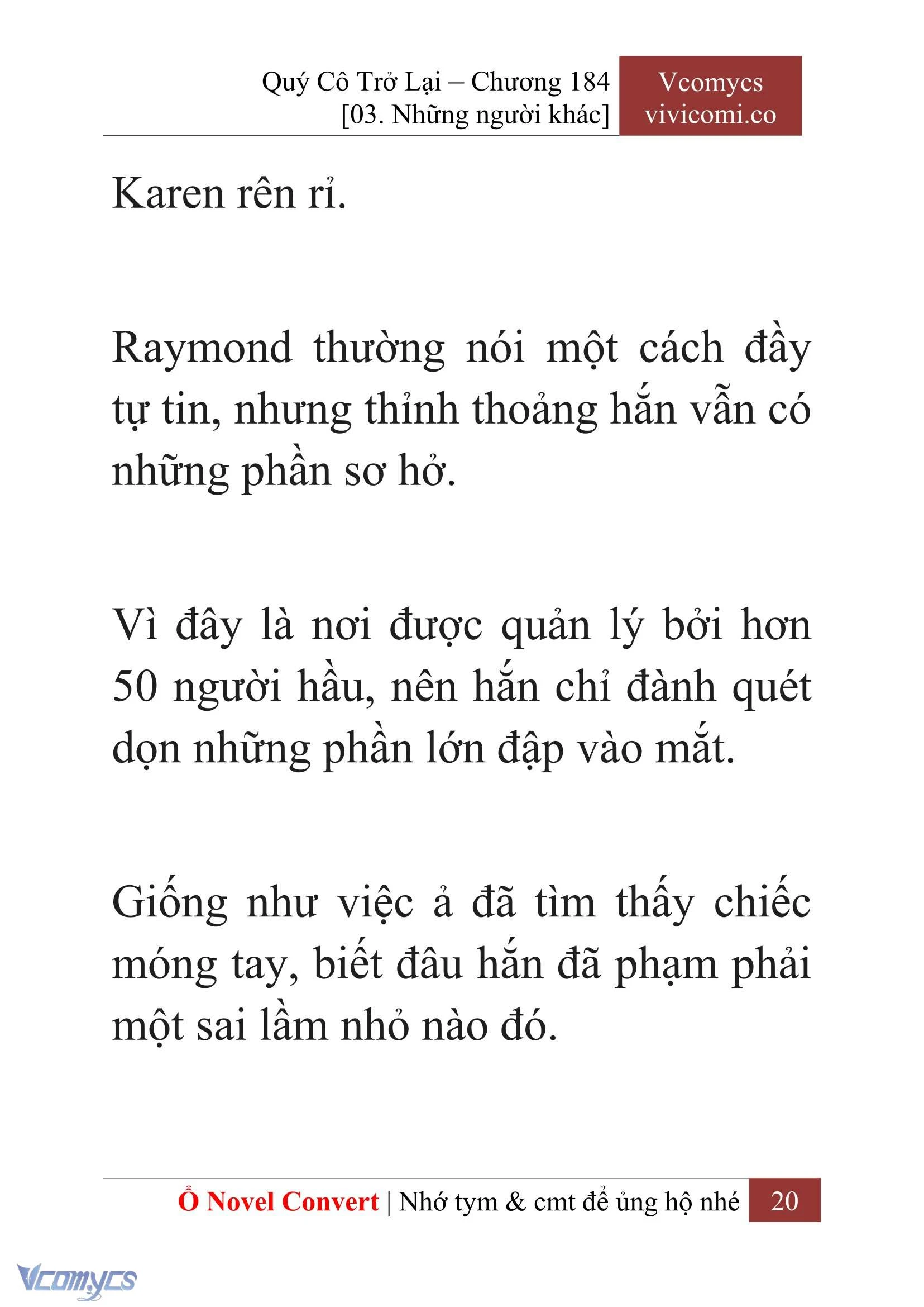 [Novel] Quý Cô Trở Lại Chapter  184 - 22