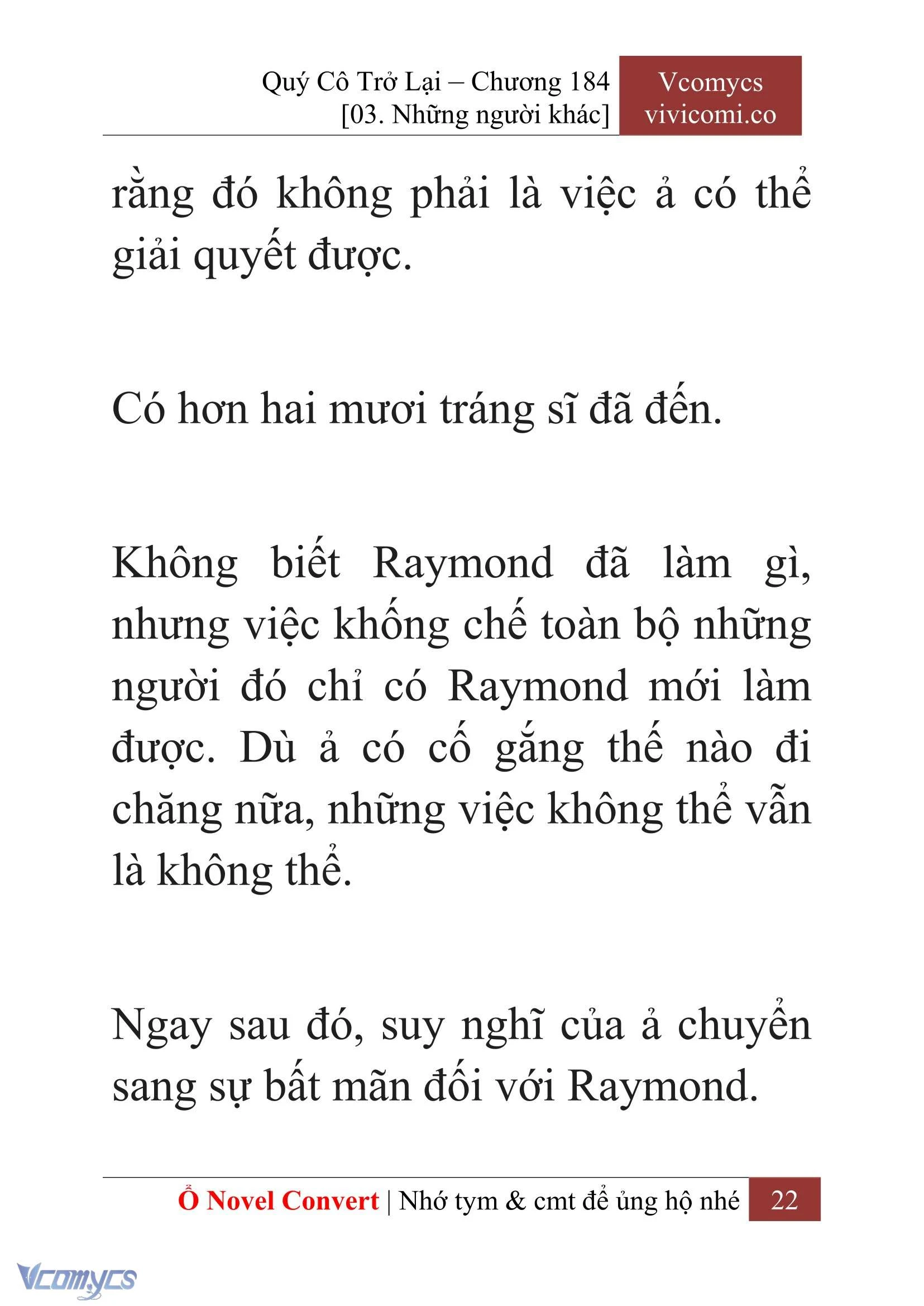 [Novel] Quý Cô Trở Lại Chapter  184 - 24