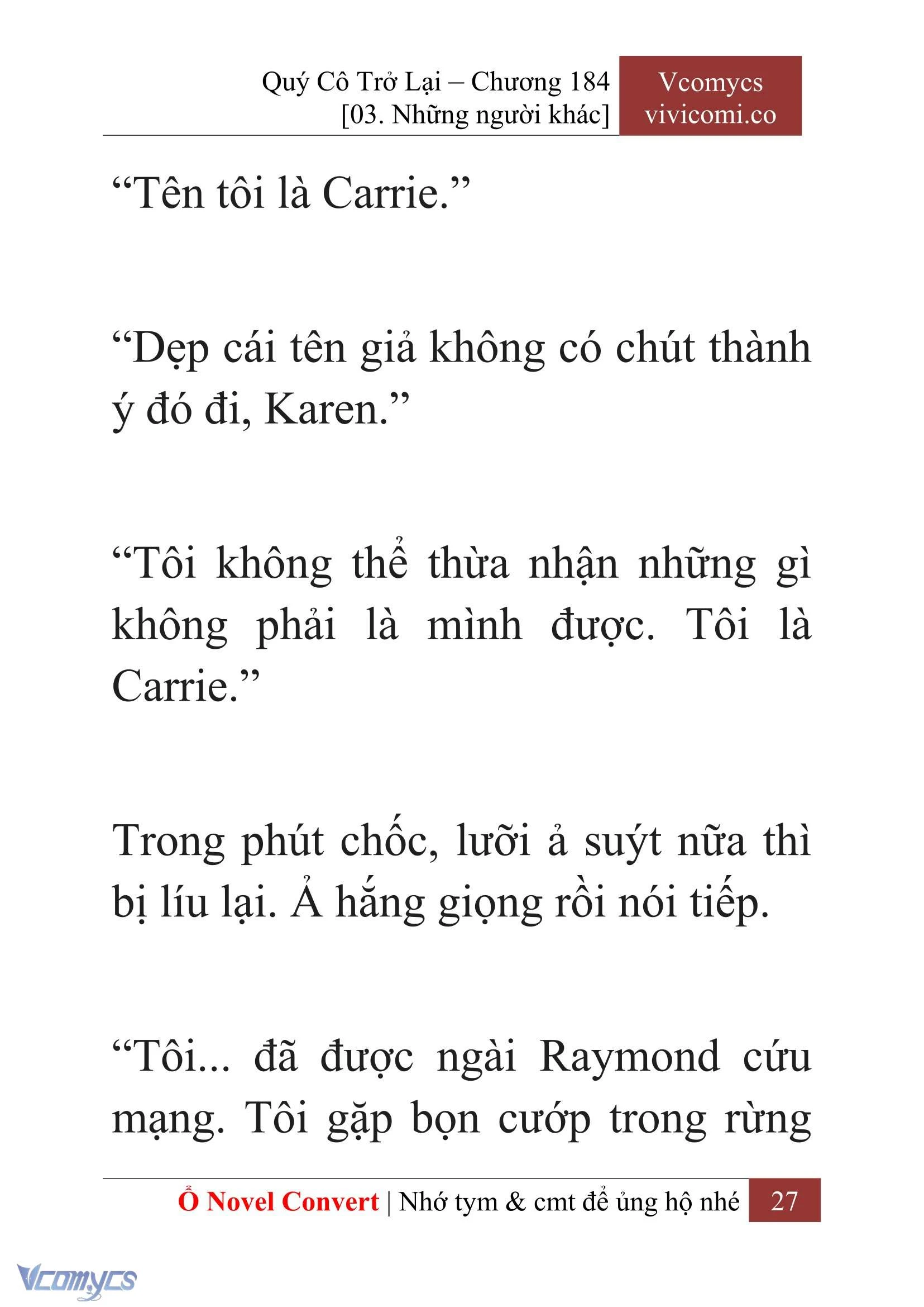 [Novel] Quý Cô Trở Lại Chapter  184 - 29