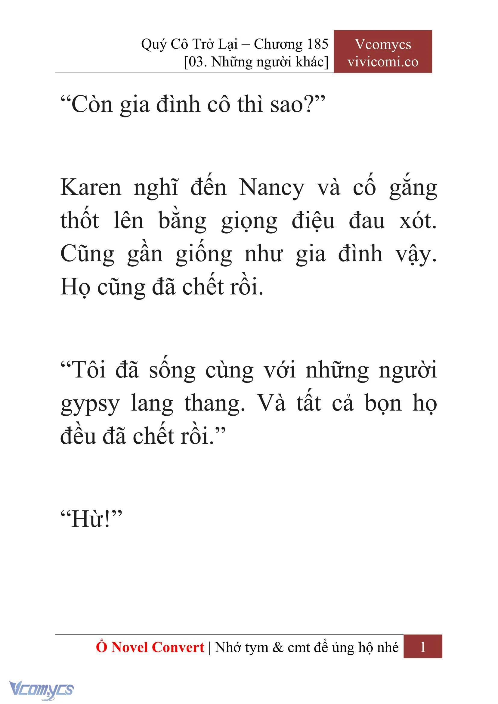 [Novel] Quý Cô Trở Lại Chapter  185 - 3