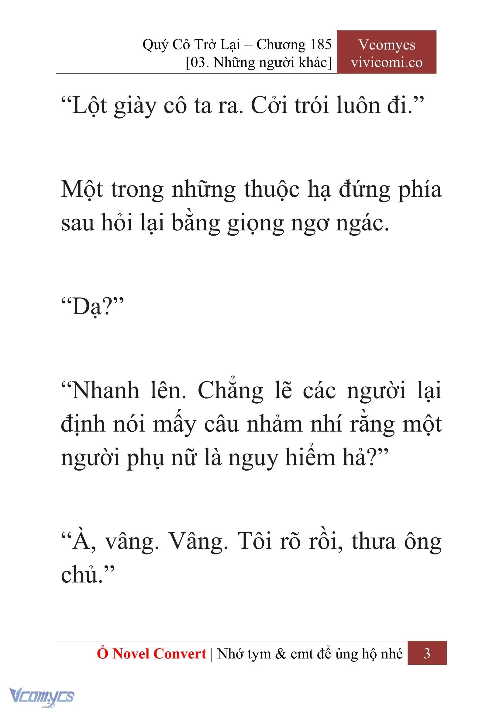 [Novel] Quý Cô Trở Lại Chapter  185 - 5