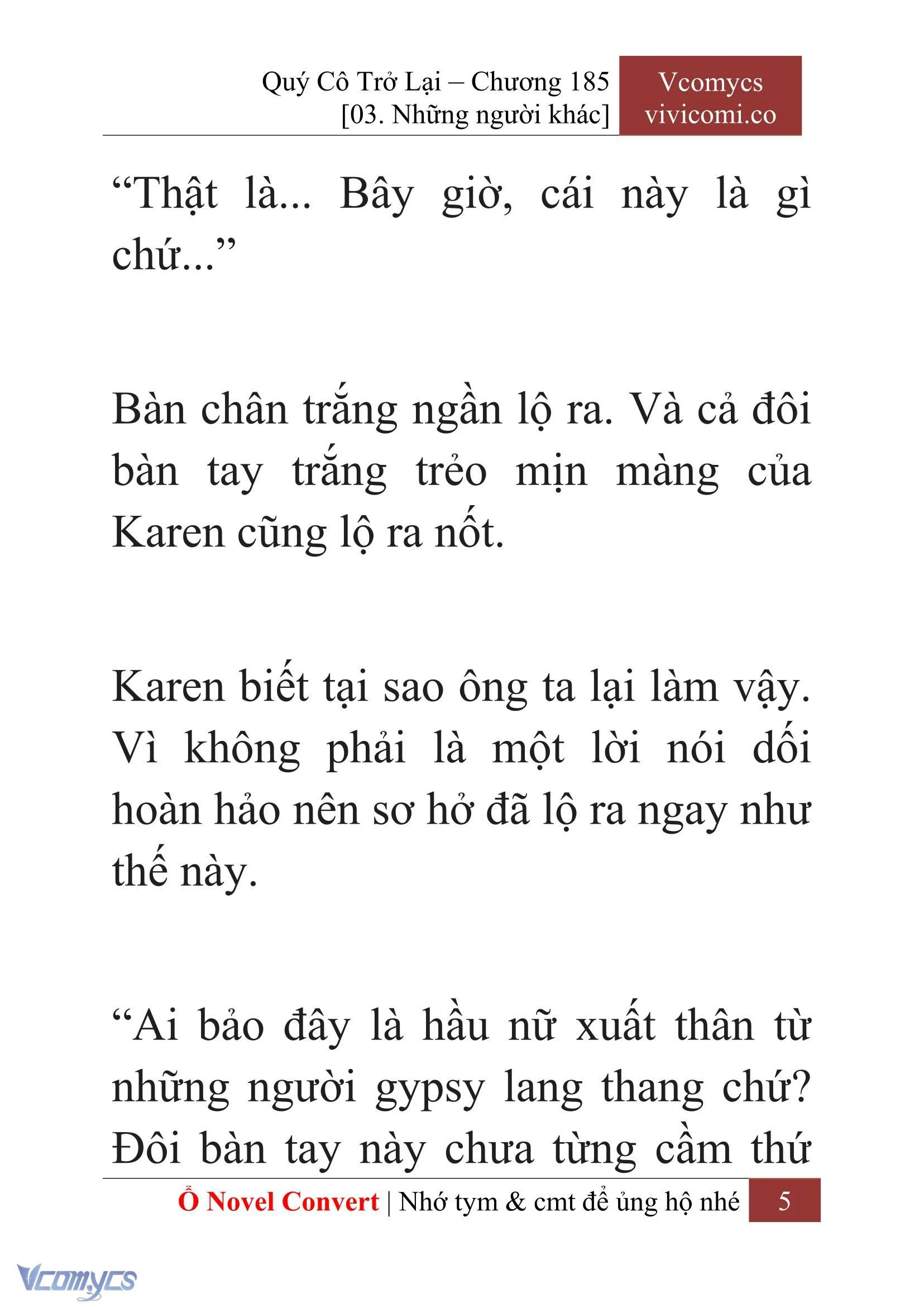 [Novel] Quý Cô Trở Lại Chapter  185 - 7