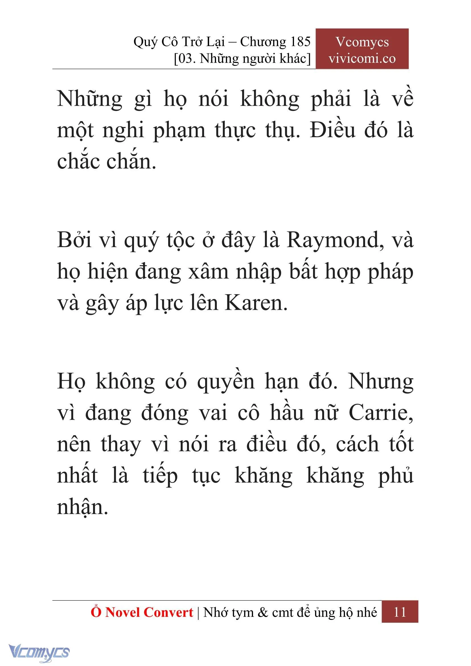 [Novel] Quý Cô Trở Lại Chapter  185 - 13