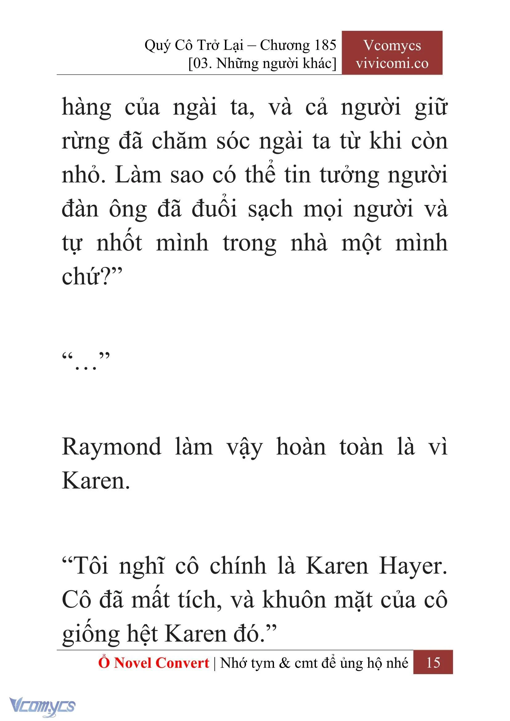 [Novel] Quý Cô Trở Lại Chapter  185 - 17