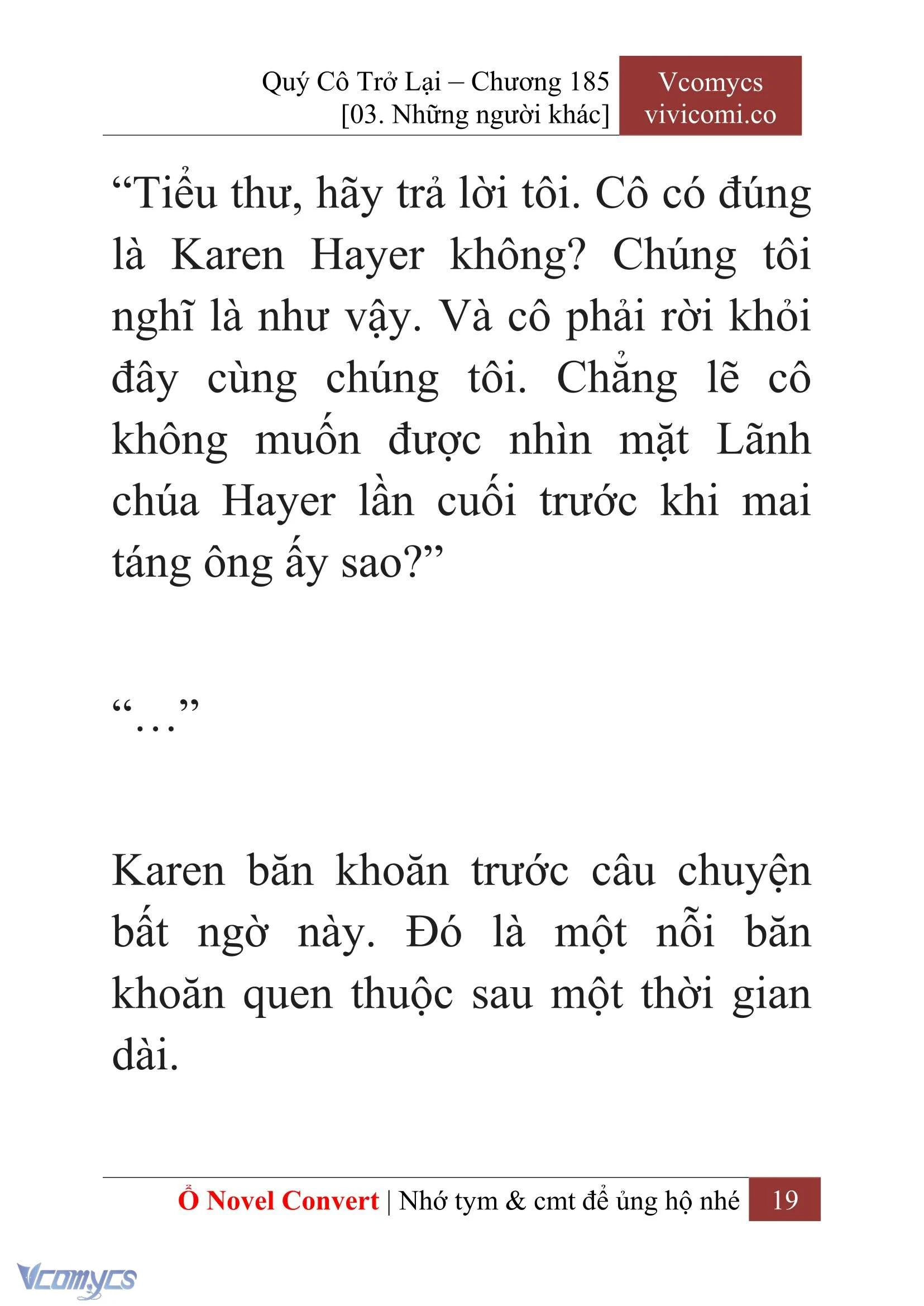 [Novel] Quý Cô Trở Lại Chapter  185 - 21