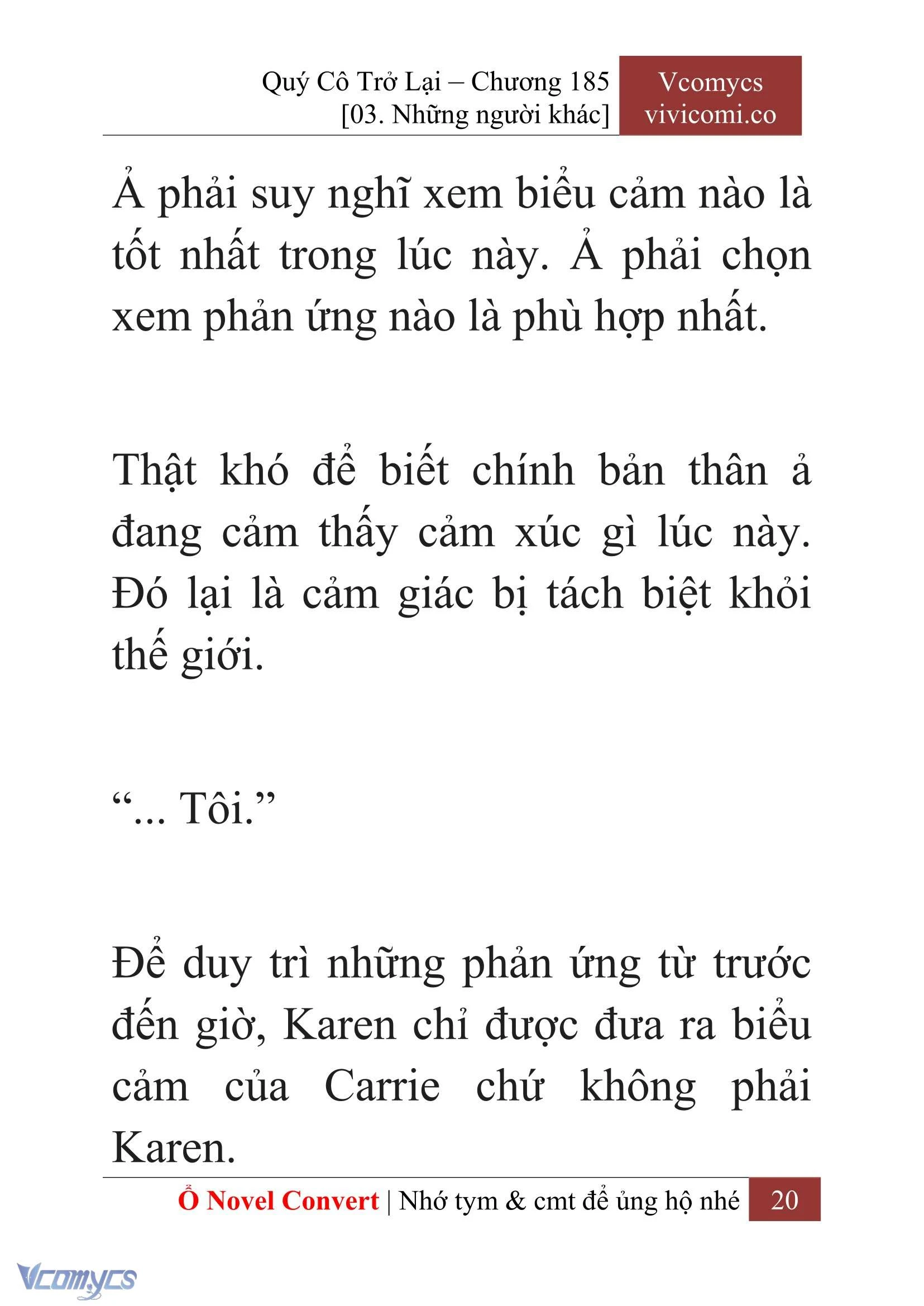 [Novel] Quý Cô Trở Lại Chapter  185 - 22