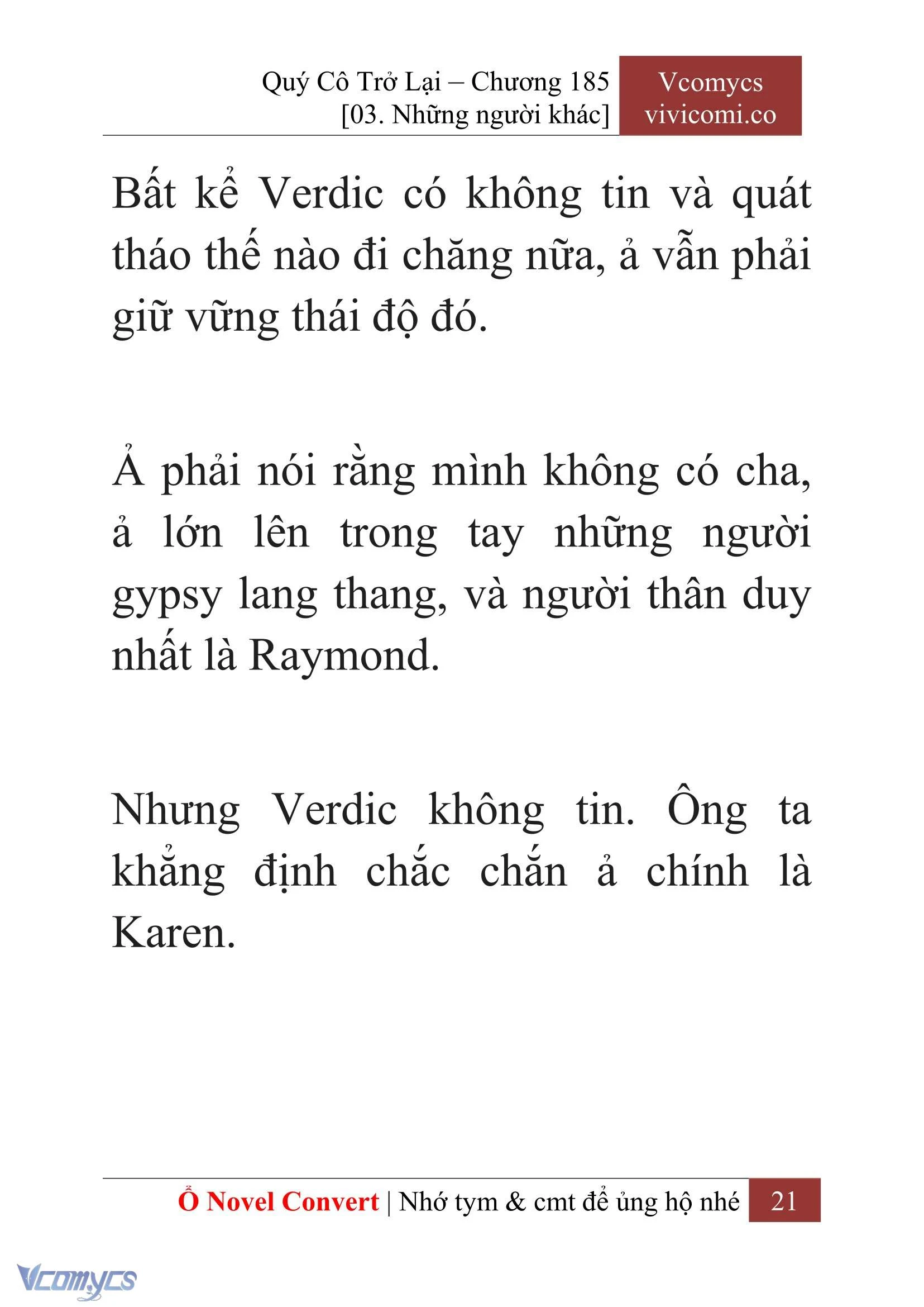 [Novel] Quý Cô Trở Lại Chapter  185 - 23