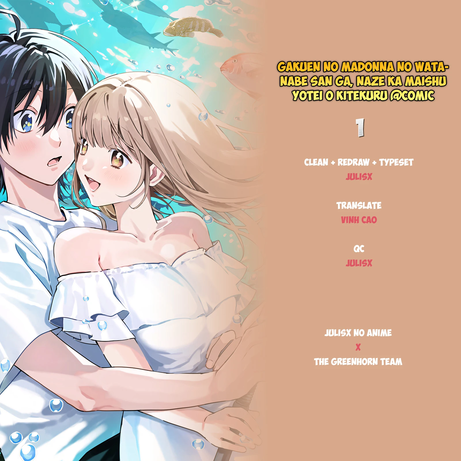 Gakuen No Madonna No Watanabe San Ga, Naze Ka Maishu Yotei O Kitekuru @Comic Chapter 1 - 31