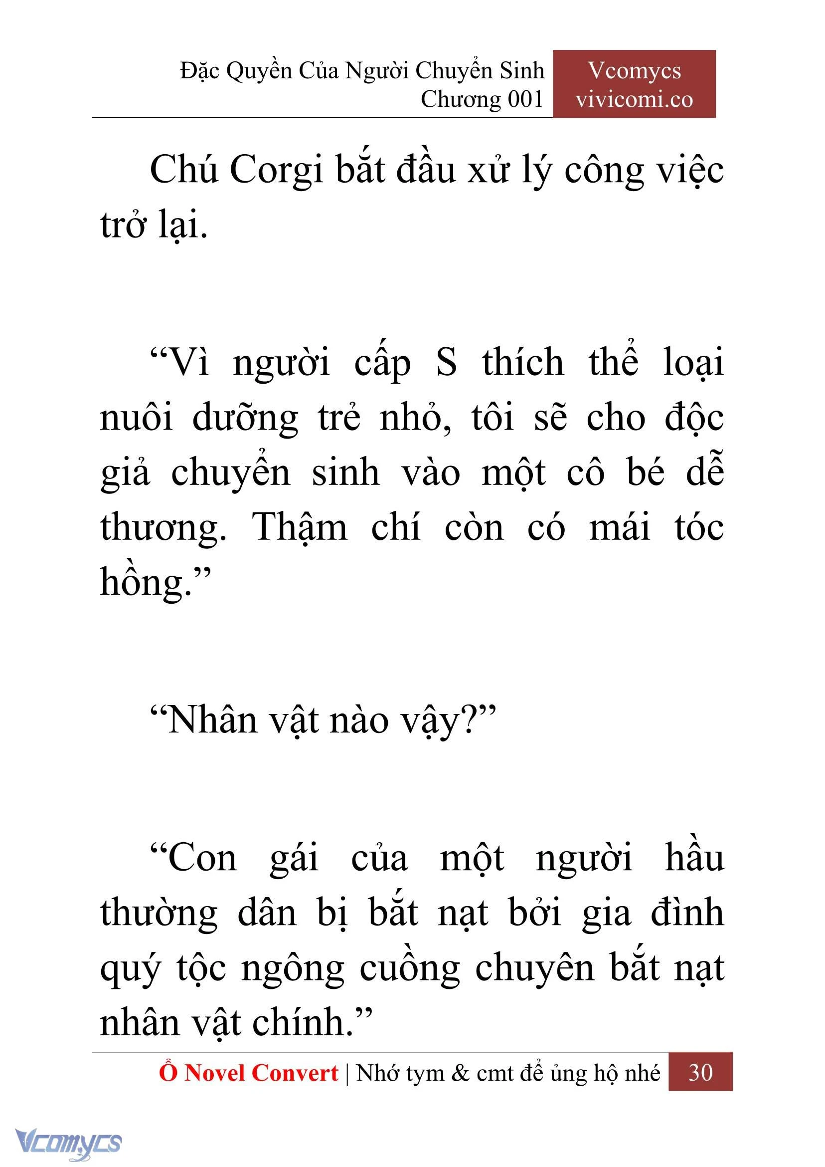 [Novel] Đặc Quyền Của Người Chuyển Sinh Chapter  1 - 32