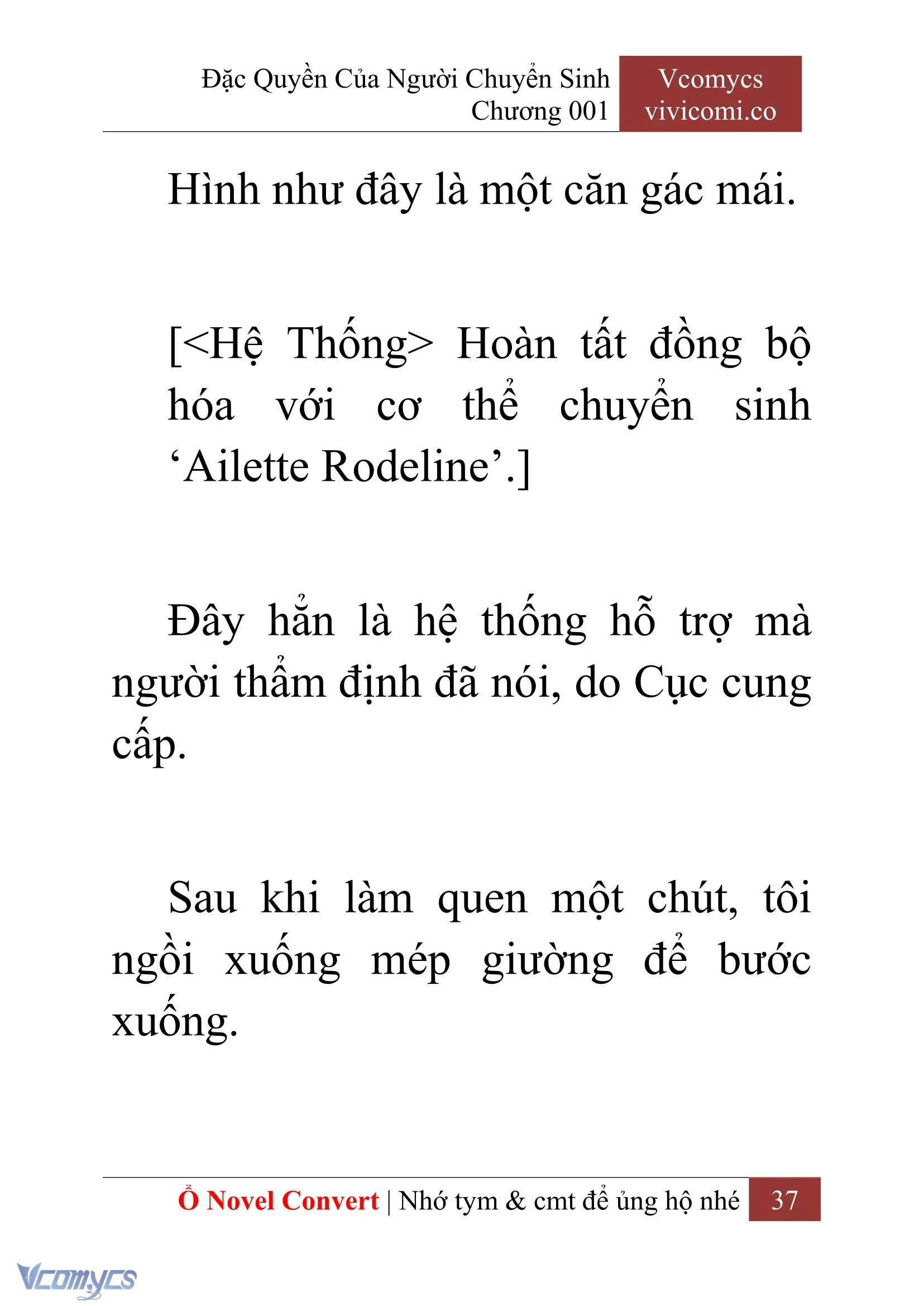[Novel] Đặc Quyền Của Người Chuyển Sinh Chapter  1 - 39