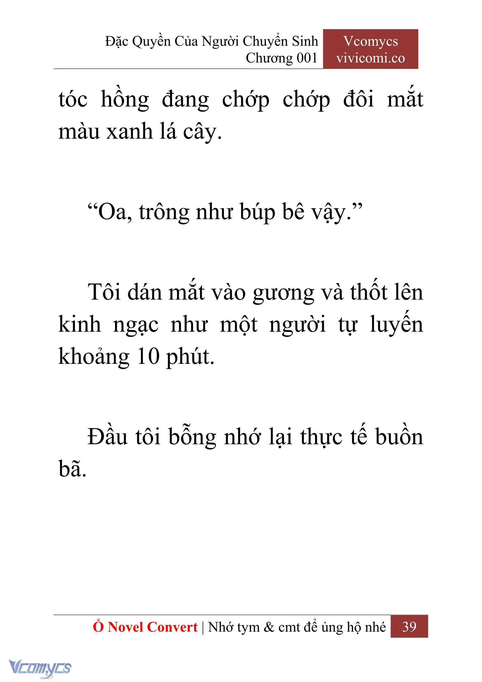 [Novel] Đặc Quyền Của Người Chuyển Sinh Chapter  1 - 41