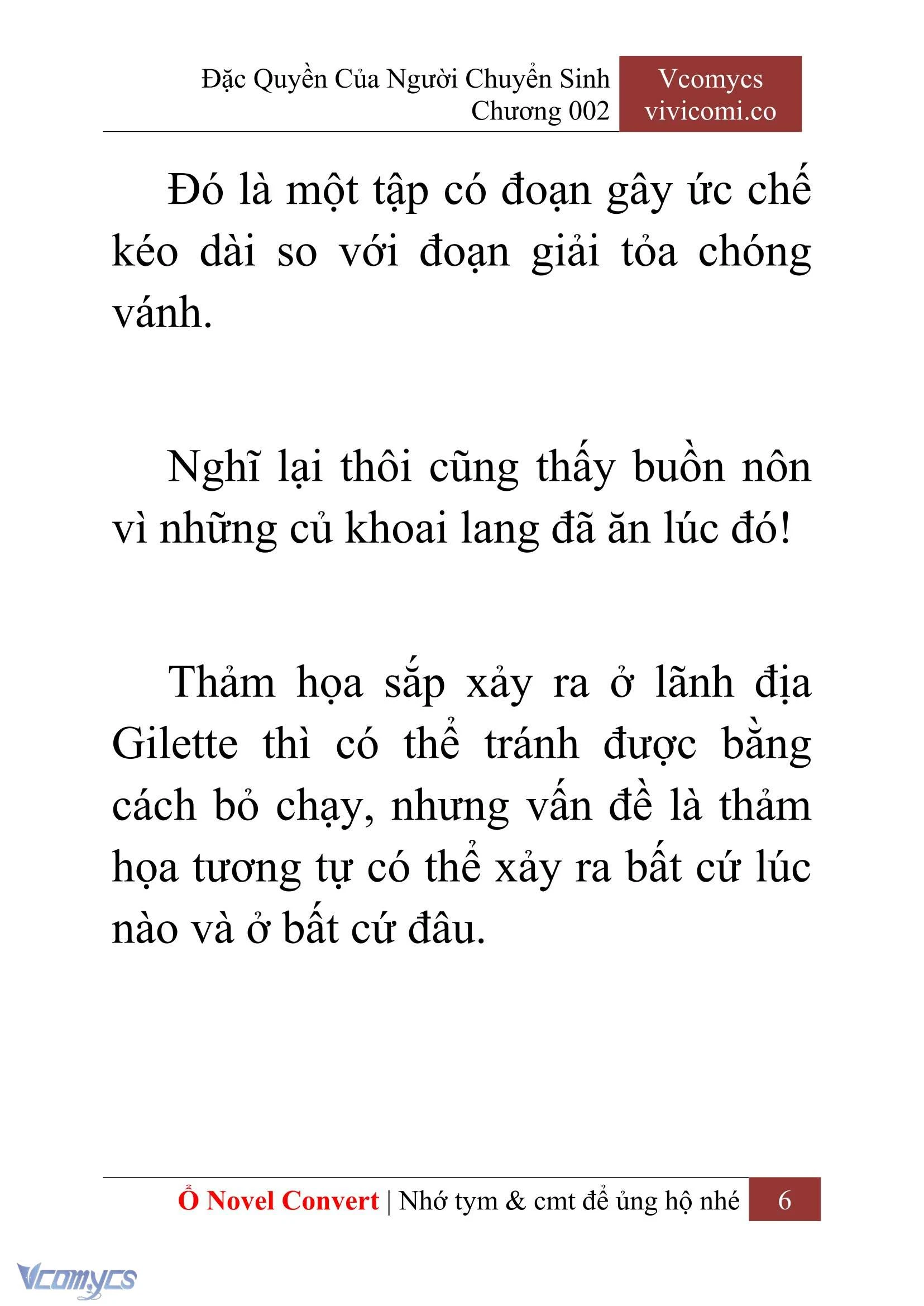 [Novel] Đặc Quyền Của Người Chuyển Sinh Chapter  2 - 8