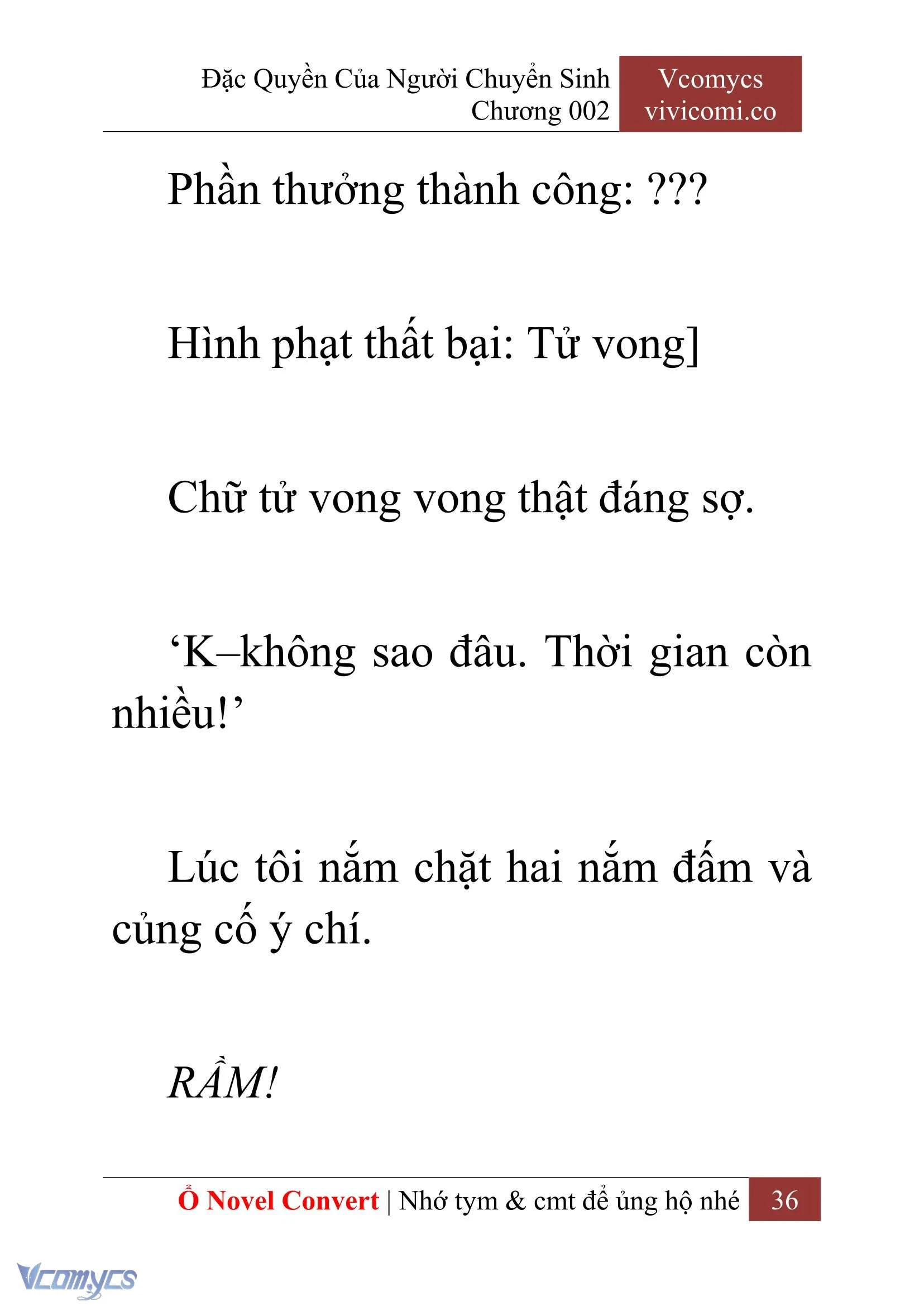 [Novel] Đặc Quyền Của Người Chuyển Sinh Chapter  2 - 38