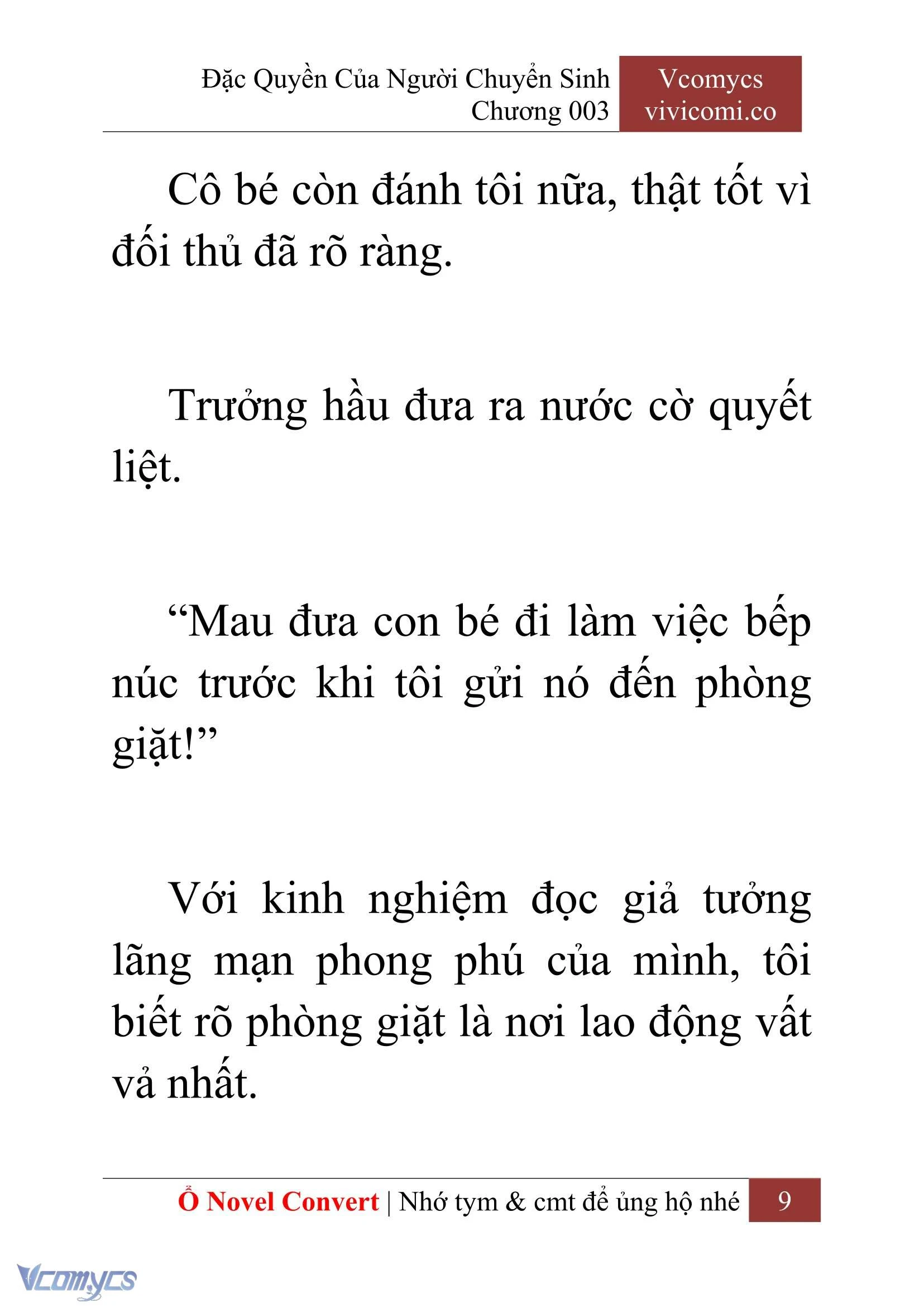 [Novel] Đặc Quyền Của Người Chuyển Sinh Chapter  3 - 11