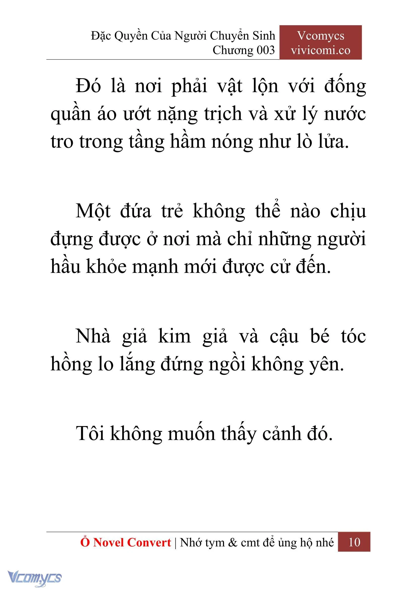 [Novel] Đặc Quyền Của Người Chuyển Sinh Chapter  3 - 12