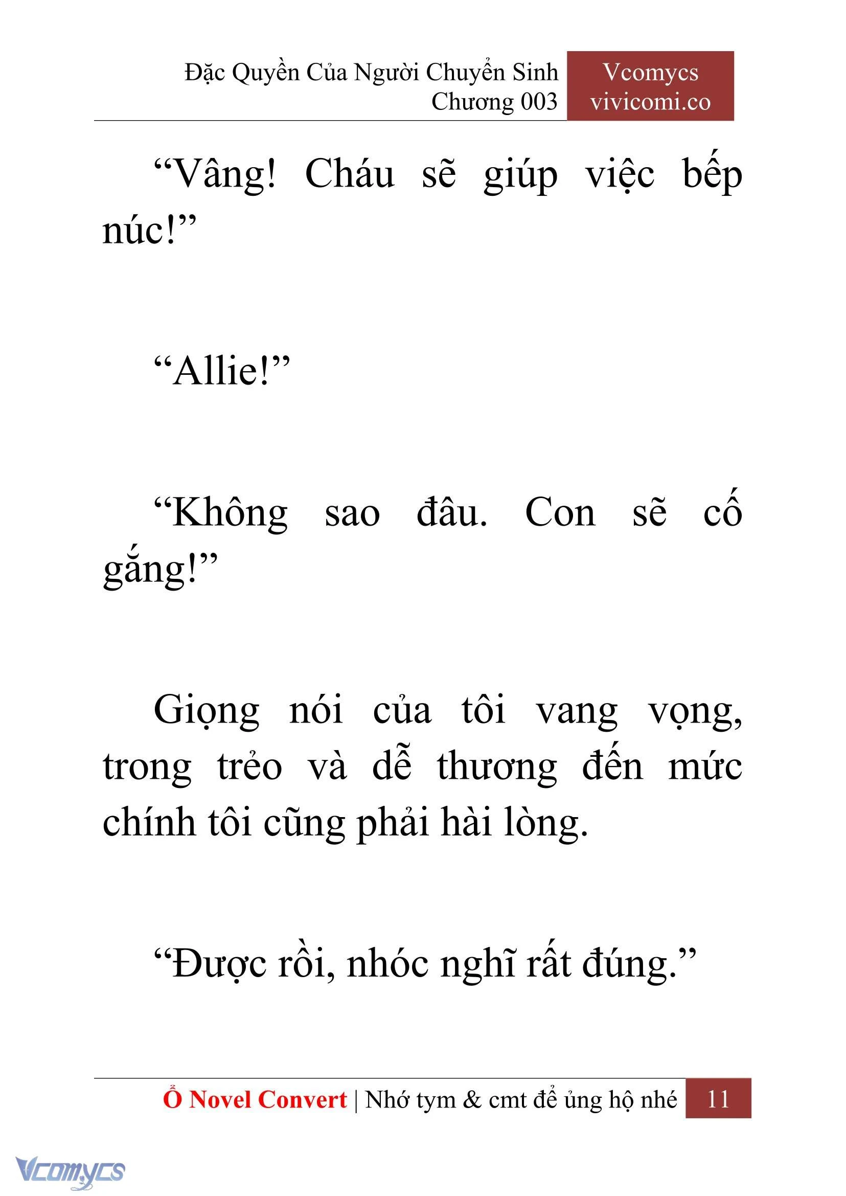 [Novel] Đặc Quyền Của Người Chuyển Sinh Chapter  3 - 13