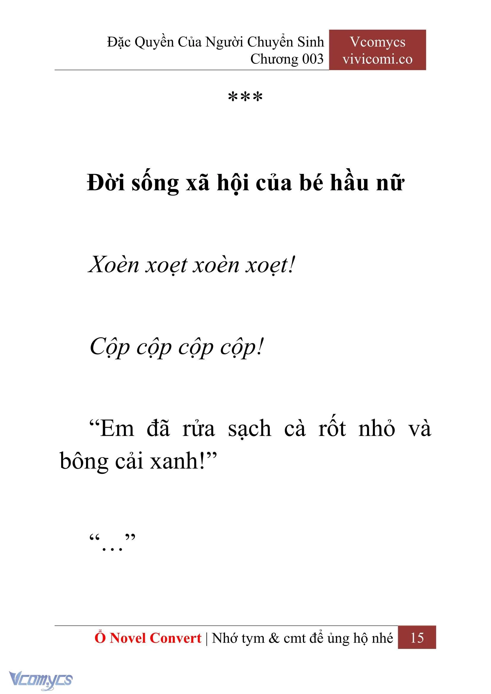 [Novel] Đặc Quyền Của Người Chuyển Sinh Chapter  3 - 17