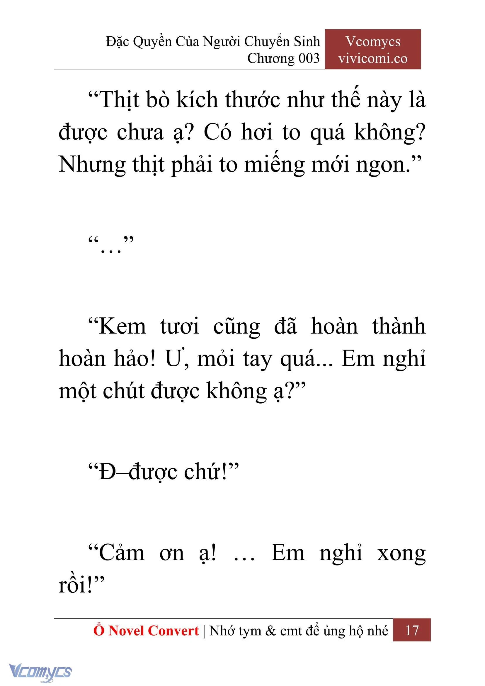 [Novel] Đặc Quyền Của Người Chuyển Sinh Chapter  3 - 19