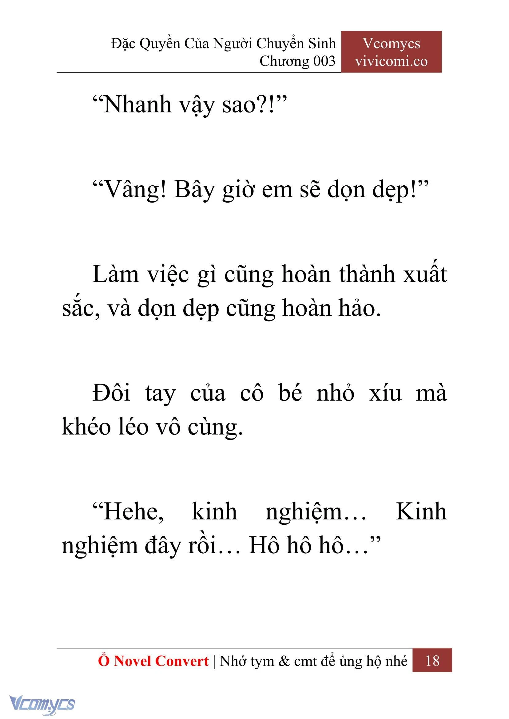 [Novel] Đặc Quyền Của Người Chuyển Sinh Chapter  3 - 20