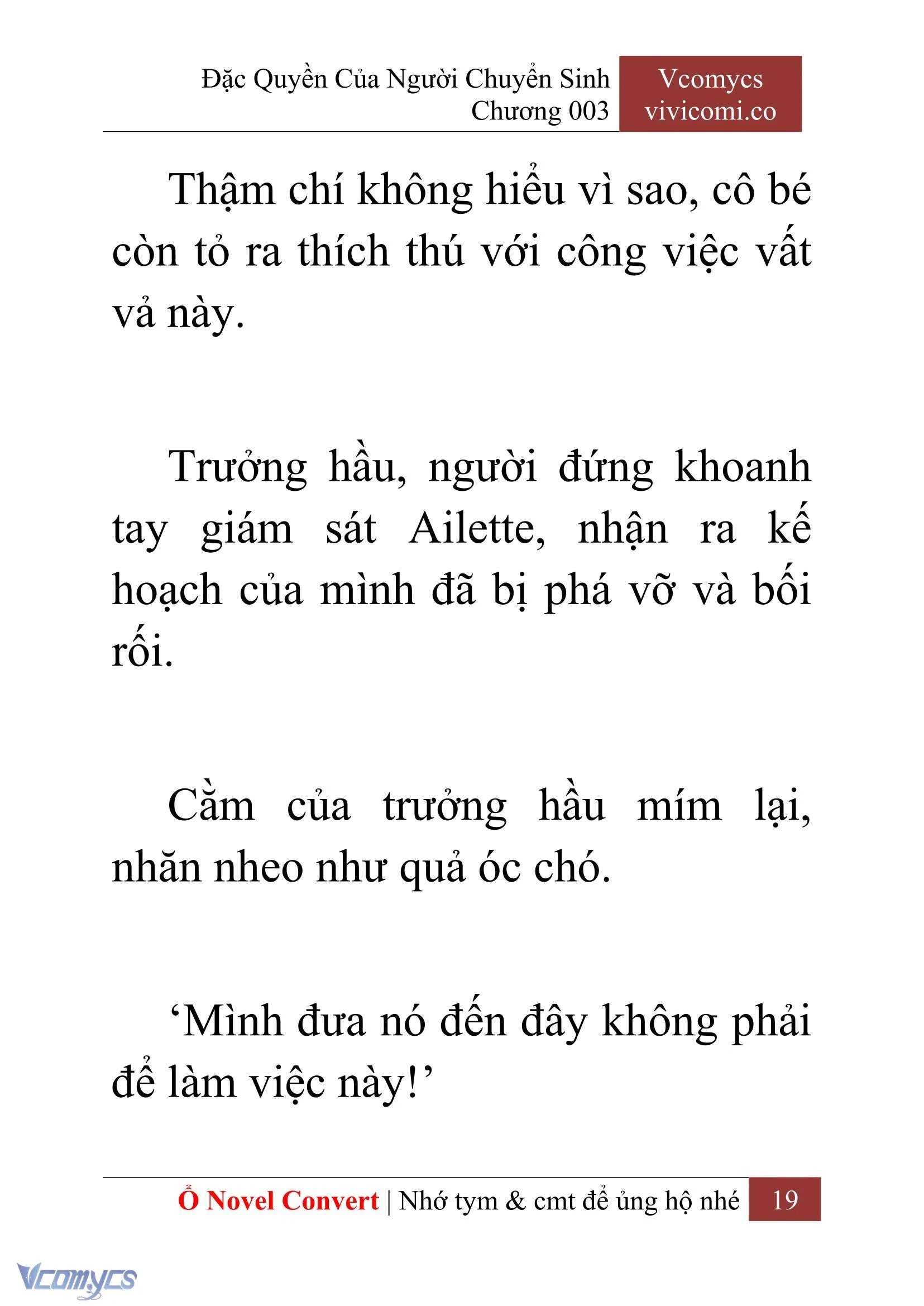 [Novel] Đặc Quyền Của Người Chuyển Sinh Chapter  3 - 21