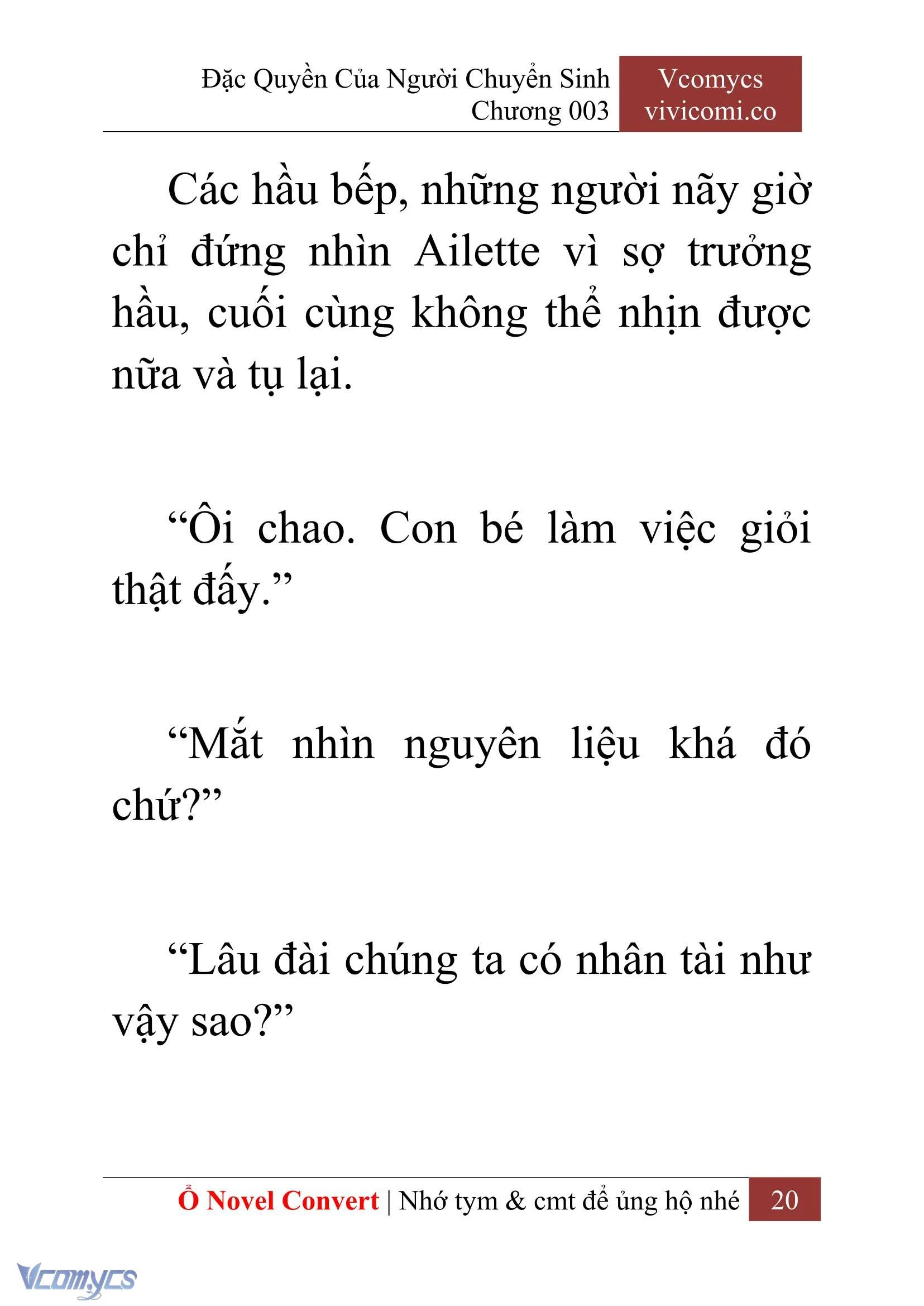 [Novel] Đặc Quyền Của Người Chuyển Sinh Chapter  3 - 22