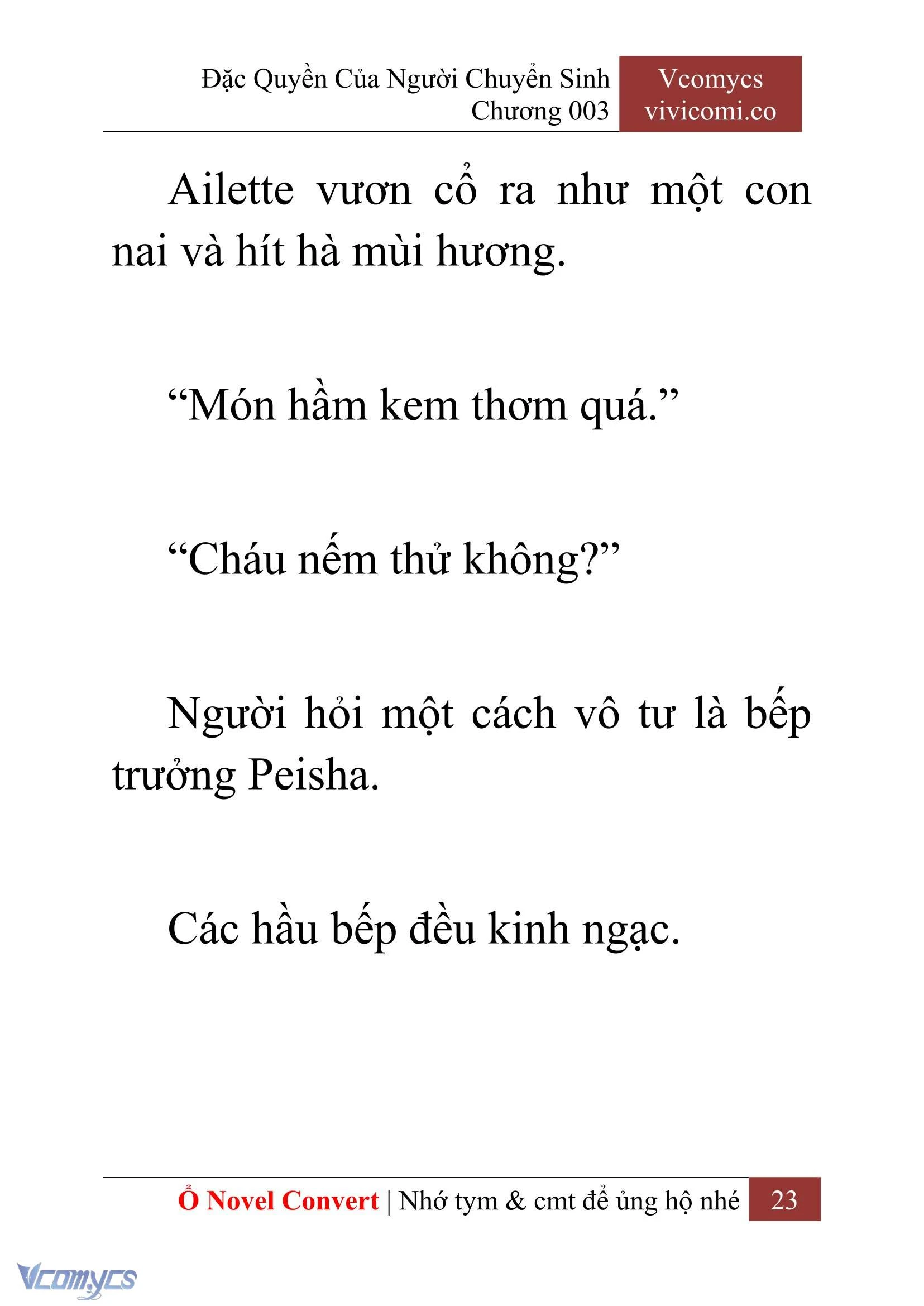 [Novel] Đặc Quyền Của Người Chuyển Sinh Chapter  3 - 25