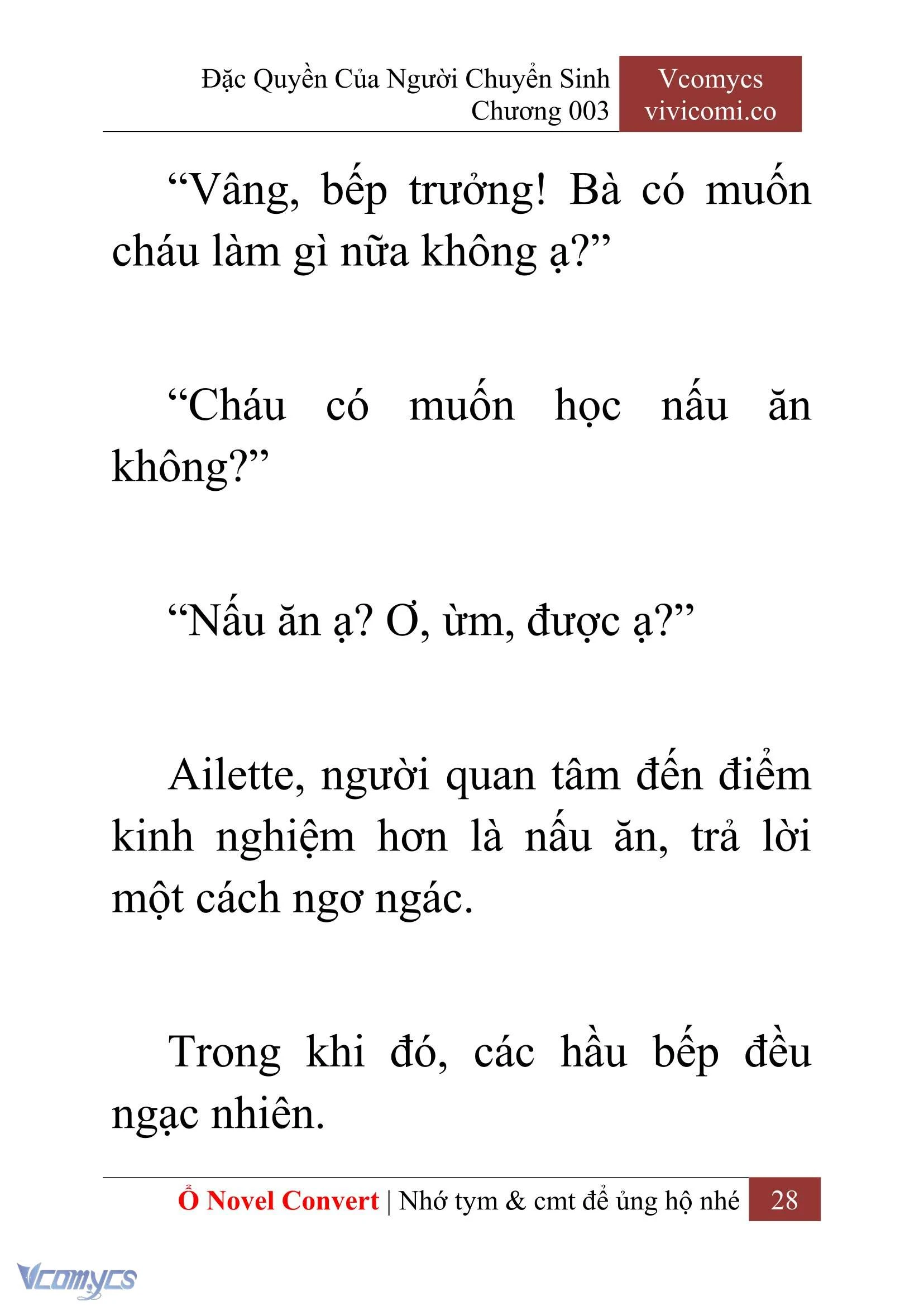 [Novel] Đặc Quyền Của Người Chuyển Sinh Chapter  3 - 30
