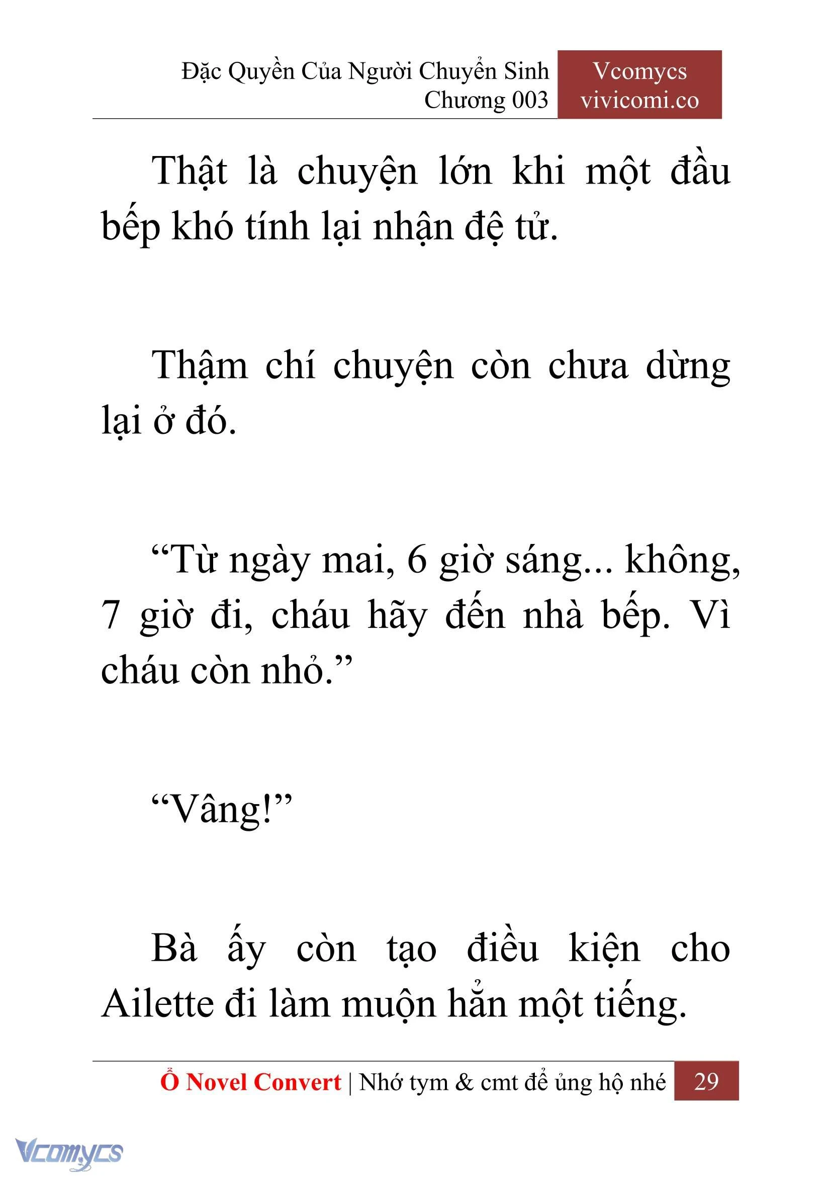 [Novel] Đặc Quyền Của Người Chuyển Sinh Chapter  3 - 31