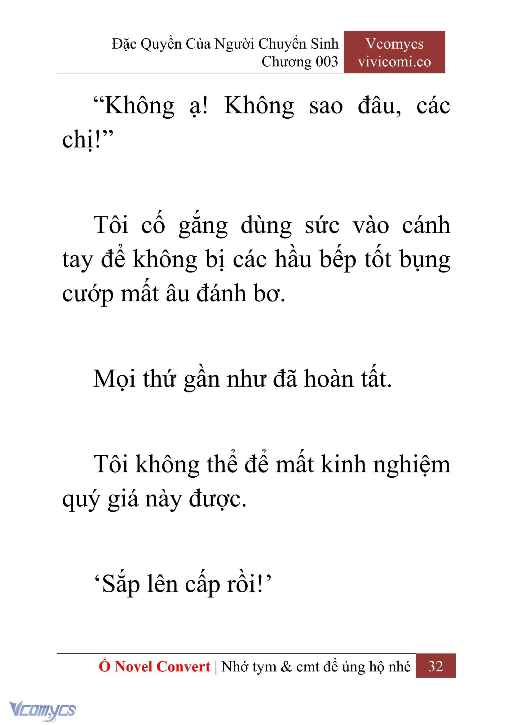 [Novel] Đặc Quyền Của Người Chuyển Sinh Chapter  3 - 34