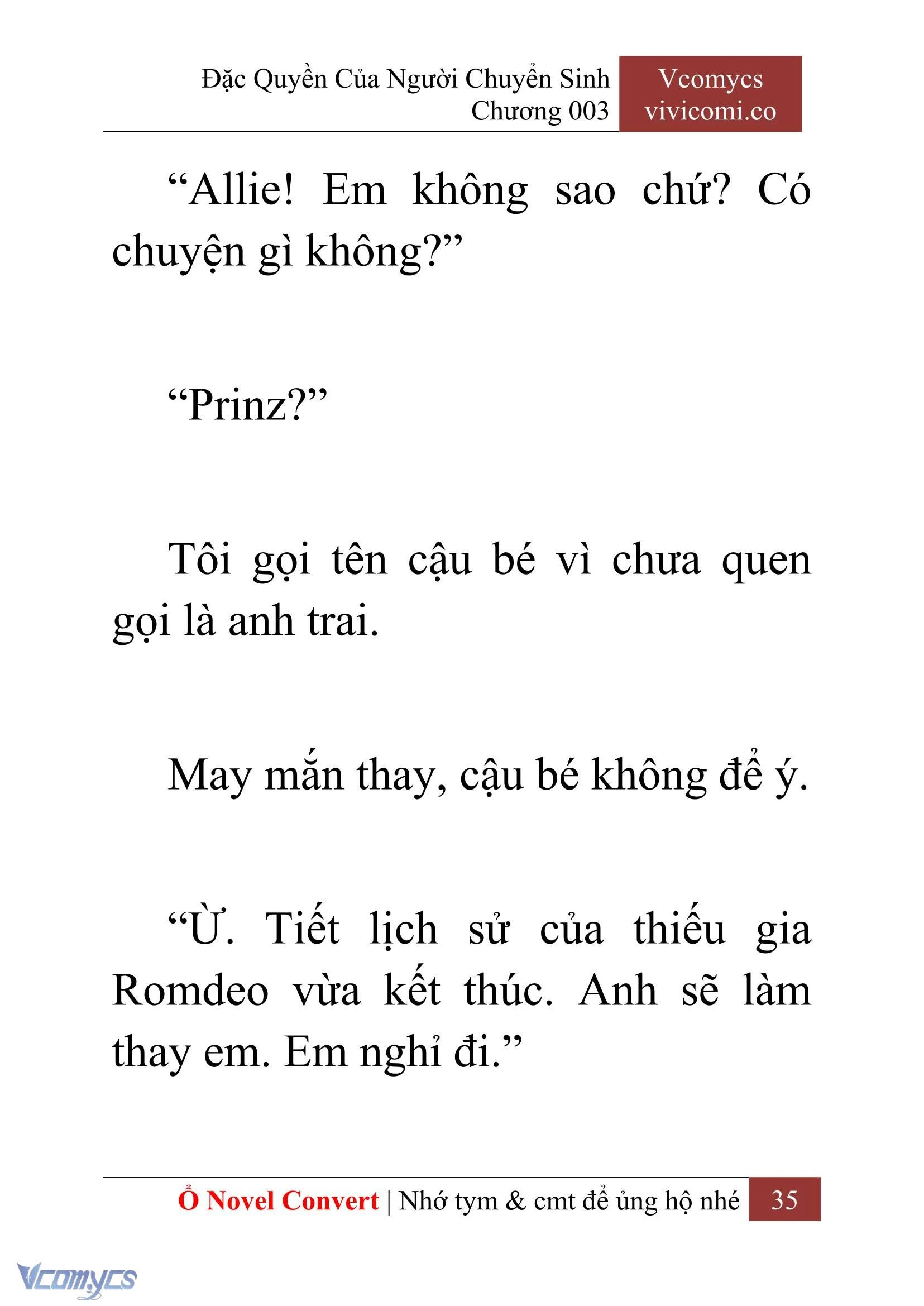 [Novel] Đặc Quyền Của Người Chuyển Sinh Chapter  3 - 37