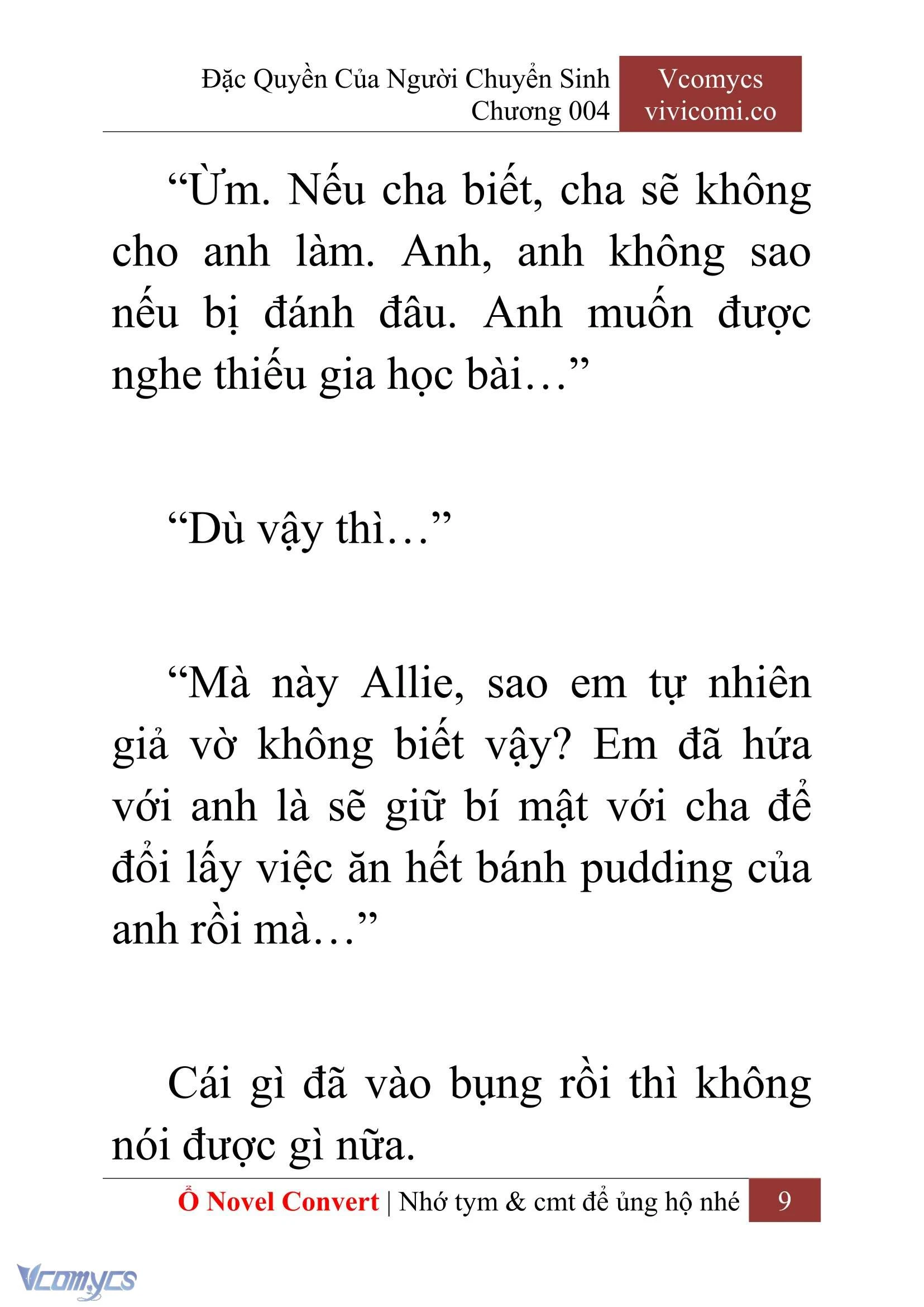 [Novel] Đặc Quyền Của Người Chuyển Sinh Chapter  4 - 11