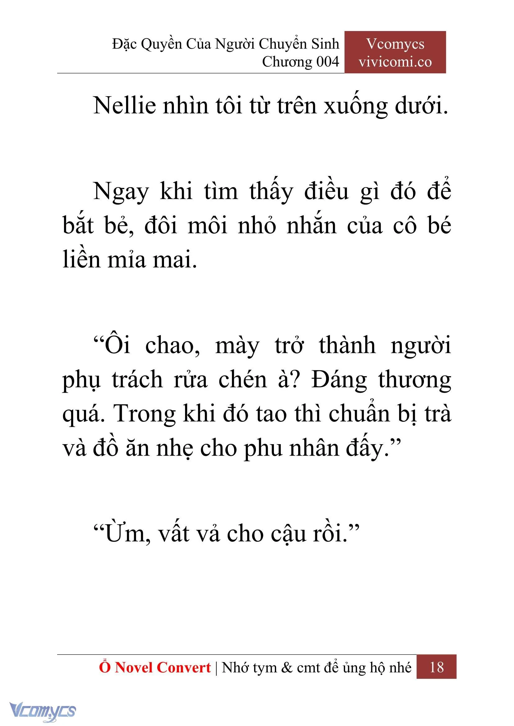 [Novel] Đặc Quyền Của Người Chuyển Sinh Chapter  4 - 20