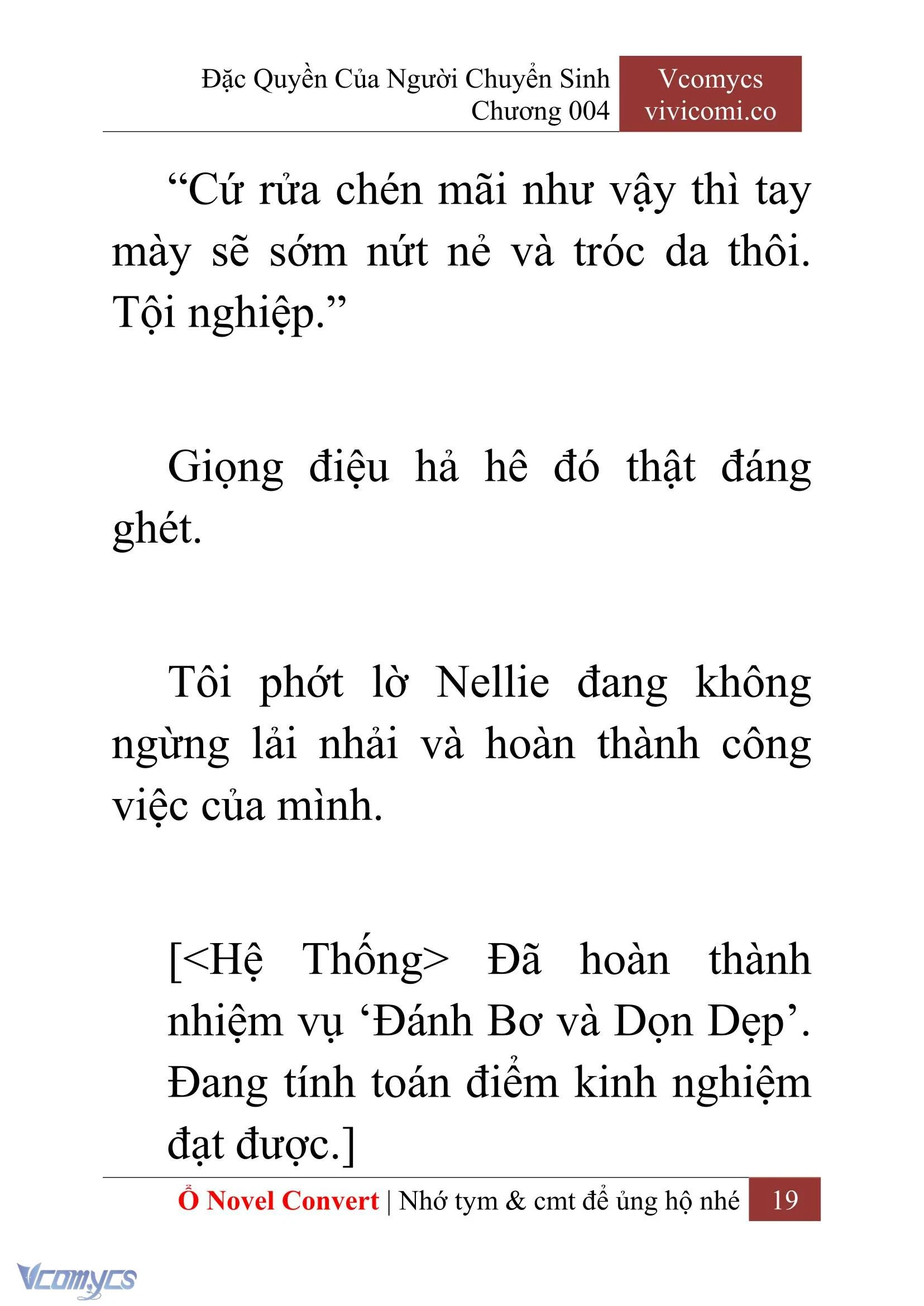 [Novel] Đặc Quyền Của Người Chuyển Sinh Chapter  4 - 21