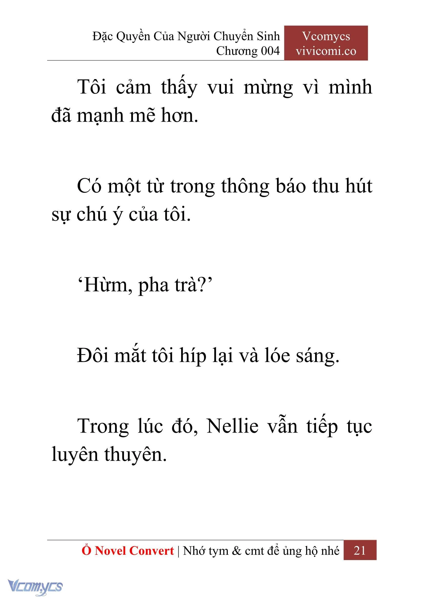 [Novel] Đặc Quyền Của Người Chuyển Sinh Chapter  4 - 23