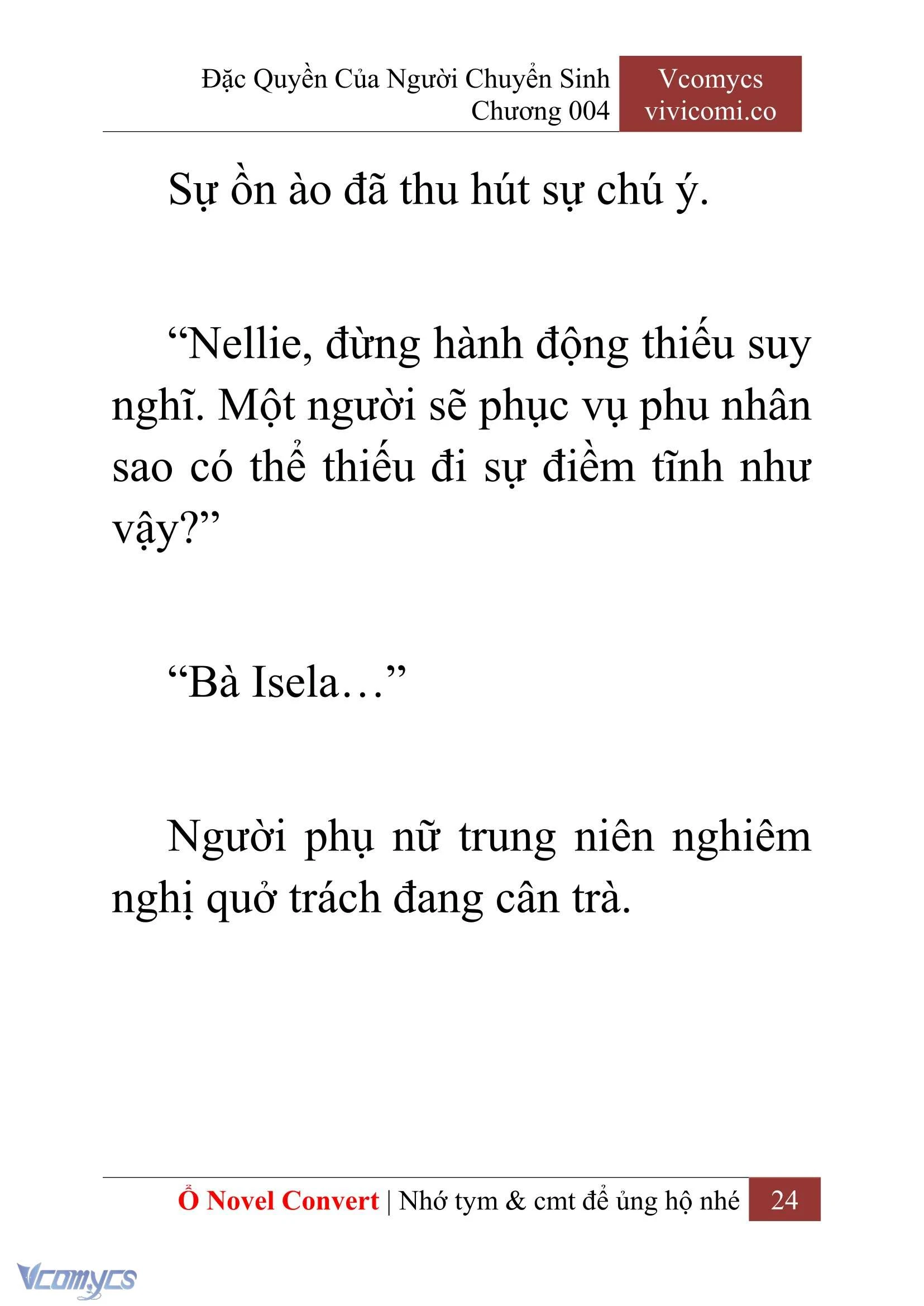 [Novel] Đặc Quyền Của Người Chuyển Sinh Chapter  4 - 26