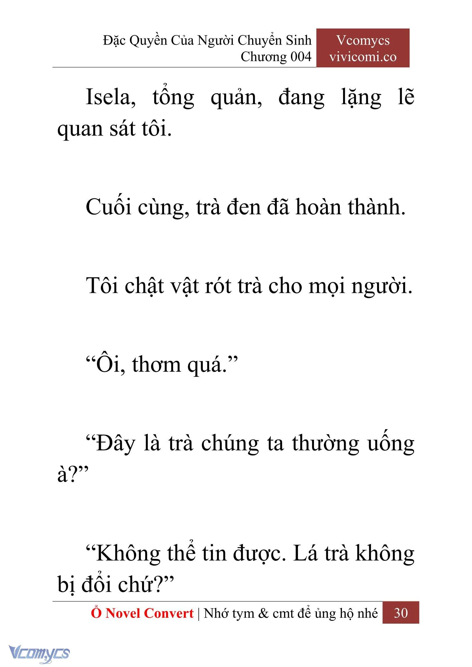 [Novel] Đặc Quyền Của Người Chuyển Sinh Chapter  4 - 32