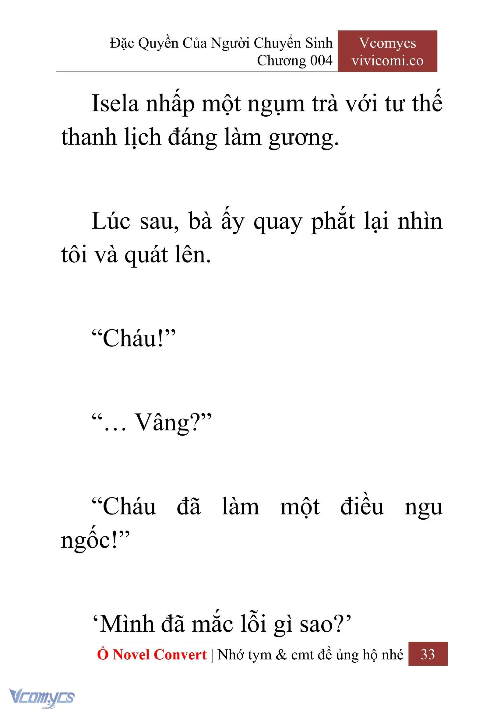 [Novel] Đặc Quyền Của Người Chuyển Sinh Chapter  4 - 35
